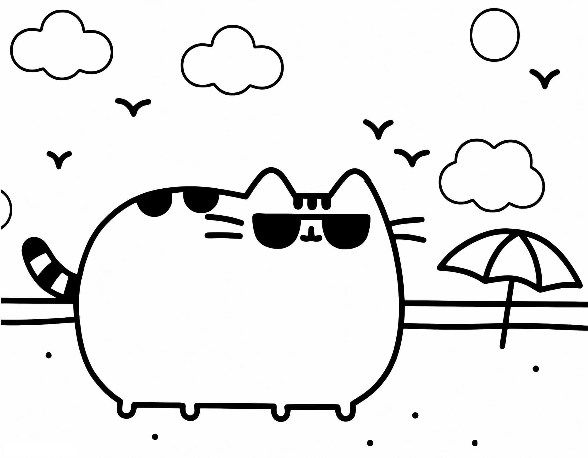 1528171400 Pusheen Sun Glass On Beacha4