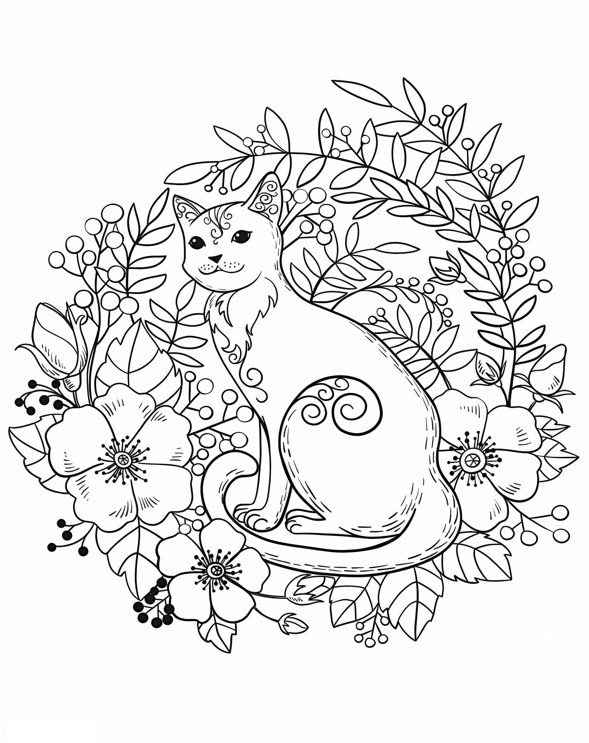 1560155505 Cat In Flowers A4