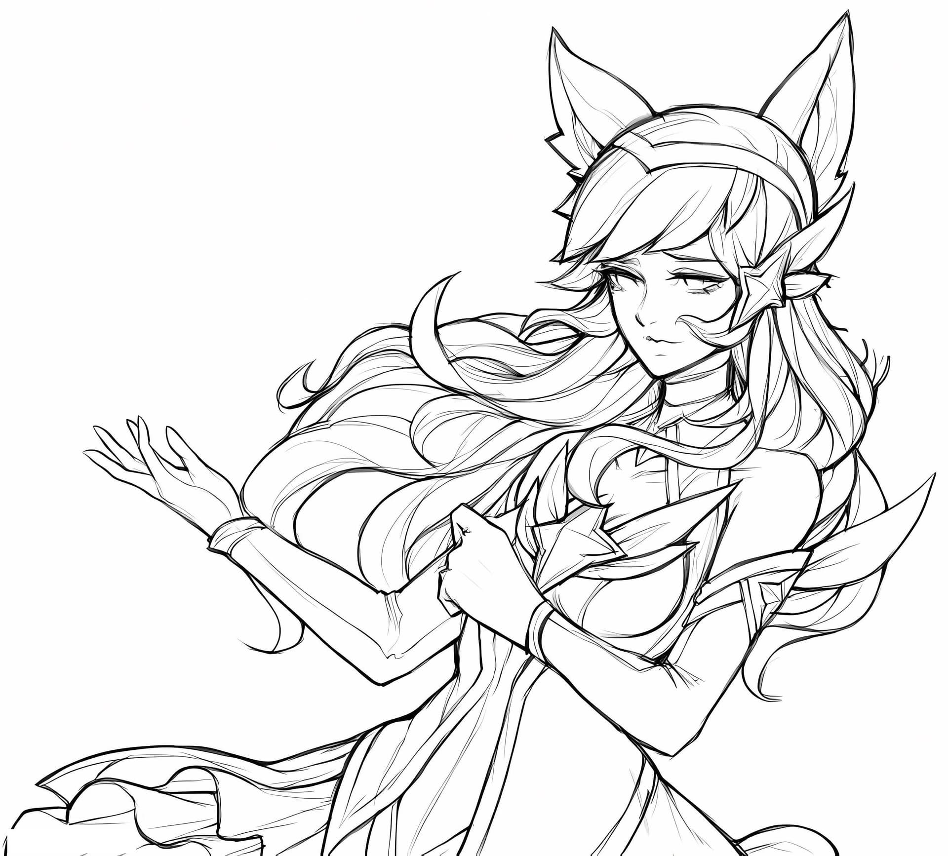 Beautiful Ahri A4