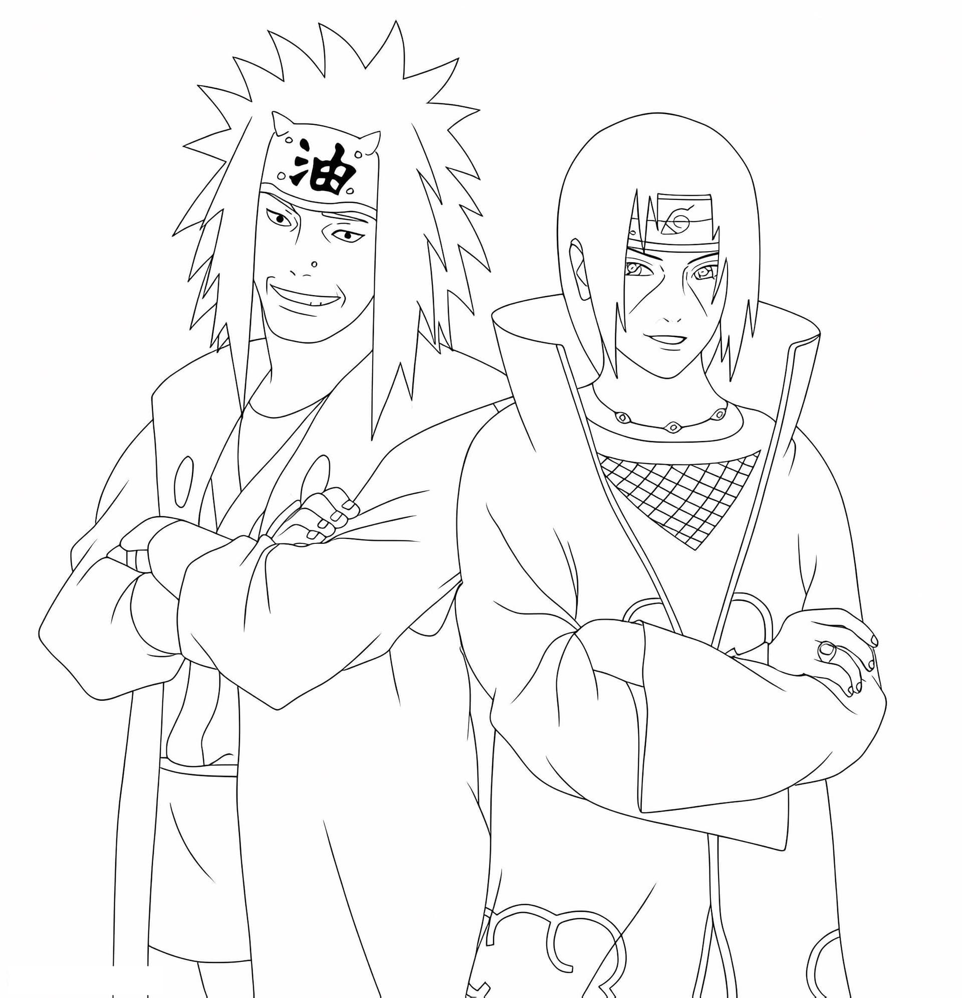 Jiraiya N Itachi A4