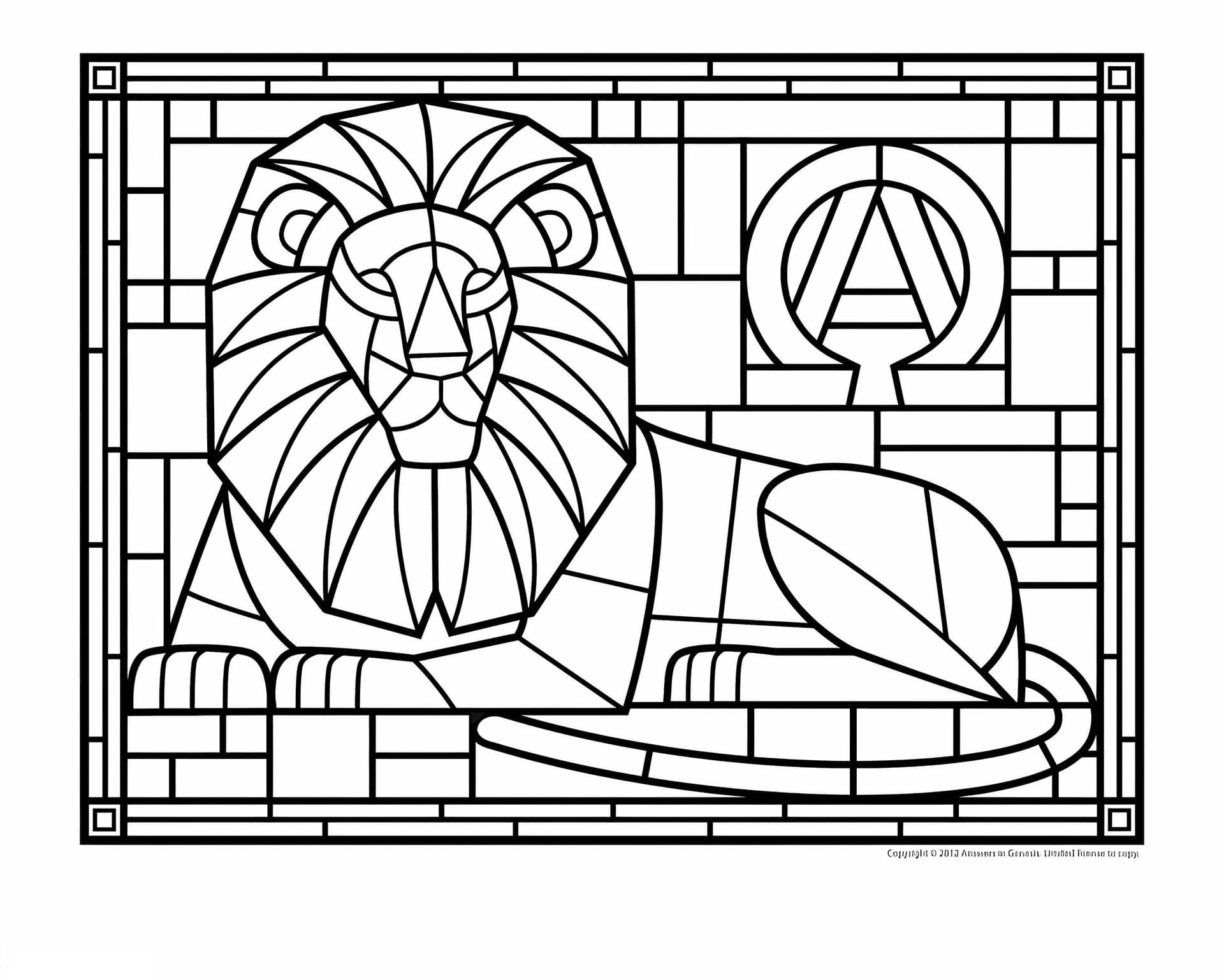 1578366254 Lion Stained Glass