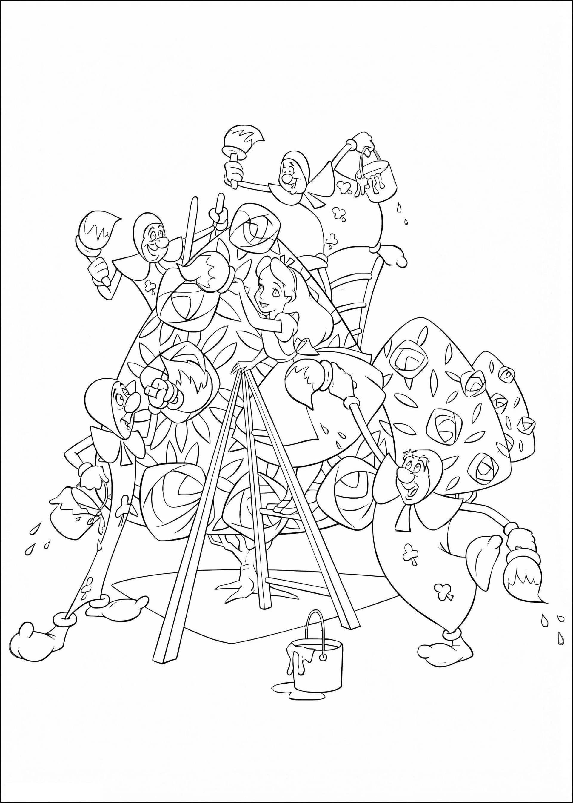 Alice Painting Roses