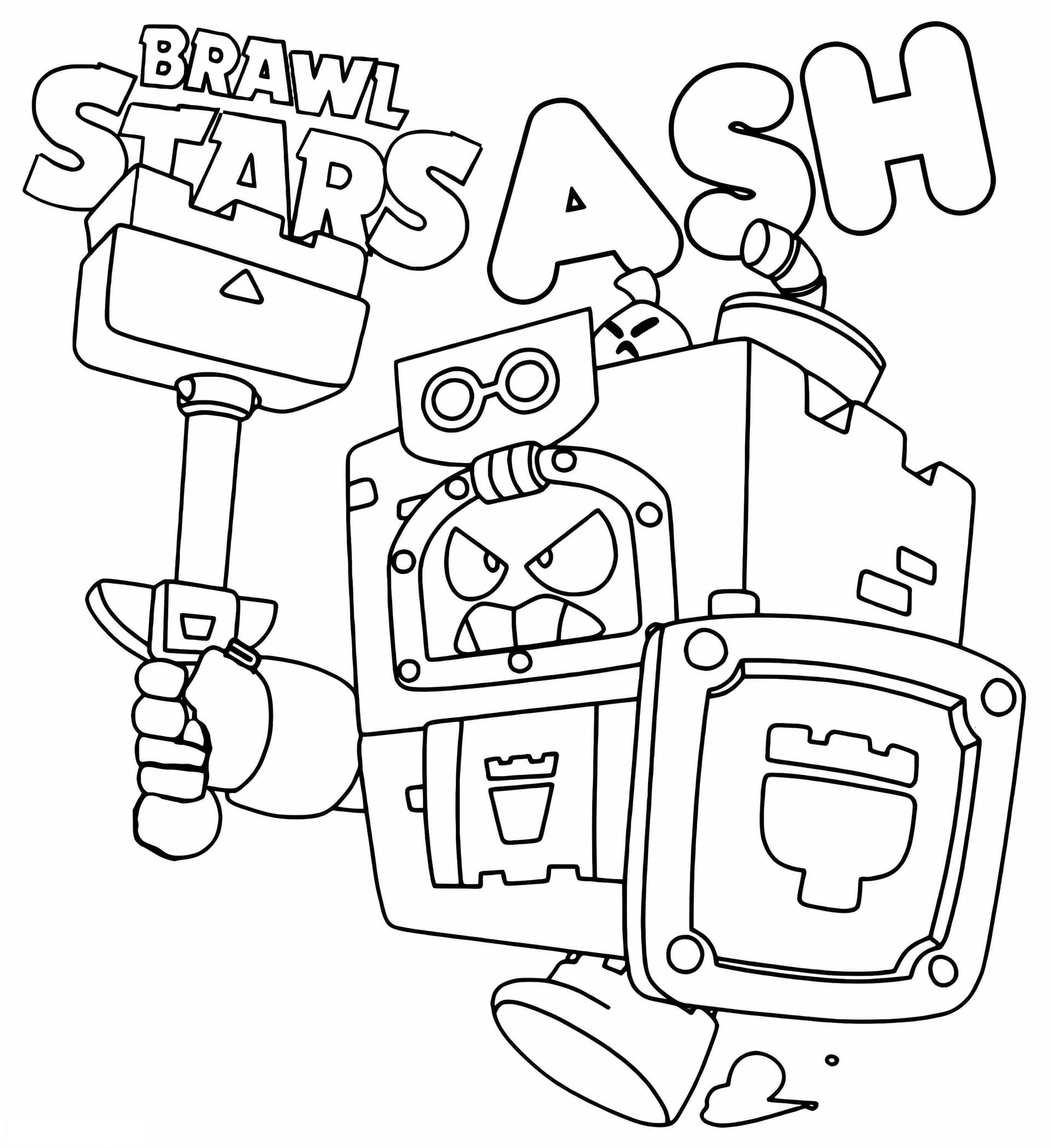 Ash Brawl Stars To Color