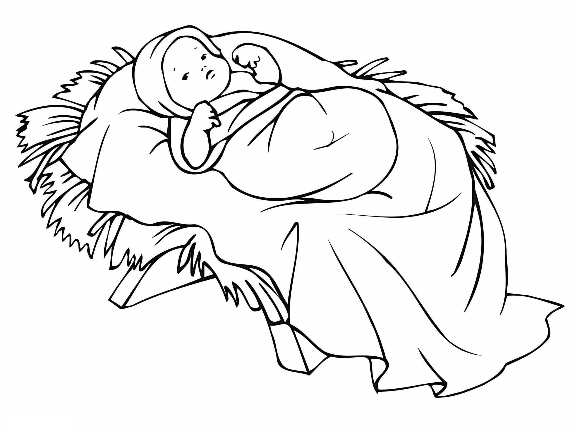 Baby Jesus In Manger