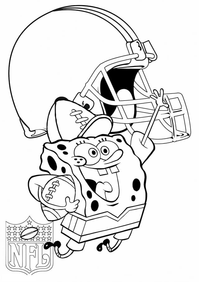 Spongebob Squarepants Cleveland Browns With Baseball Cap