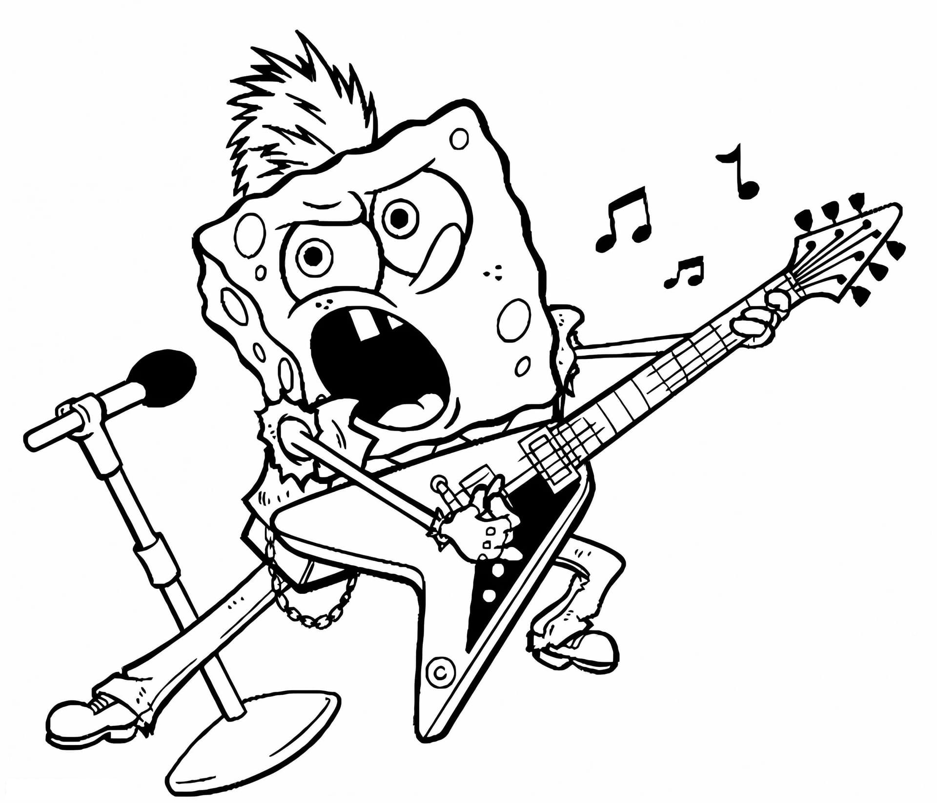 Spongebob Rockstar