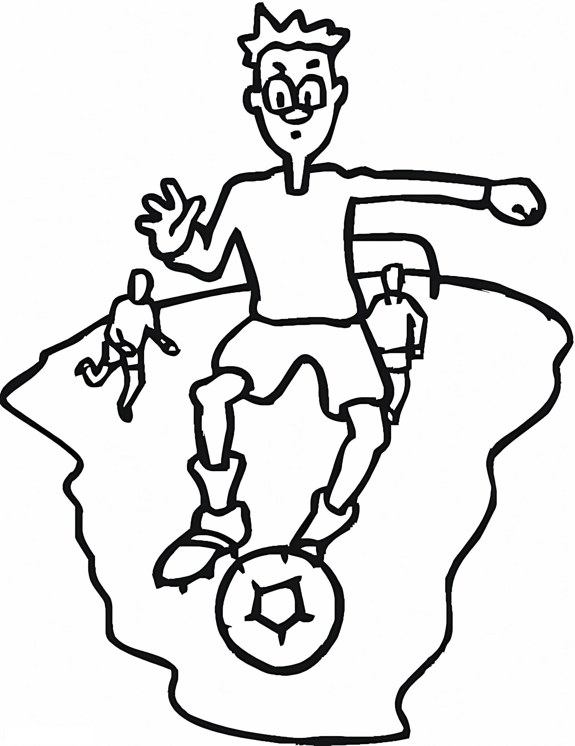 Boy Playing Soccer