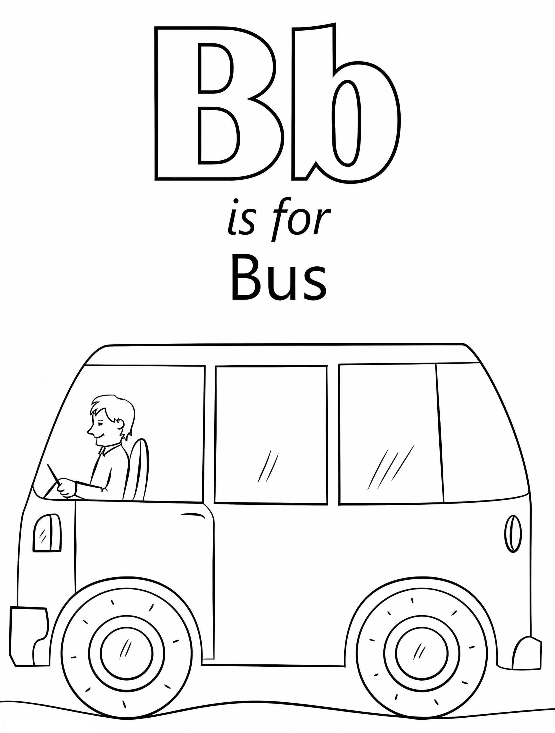 Bus Letter B