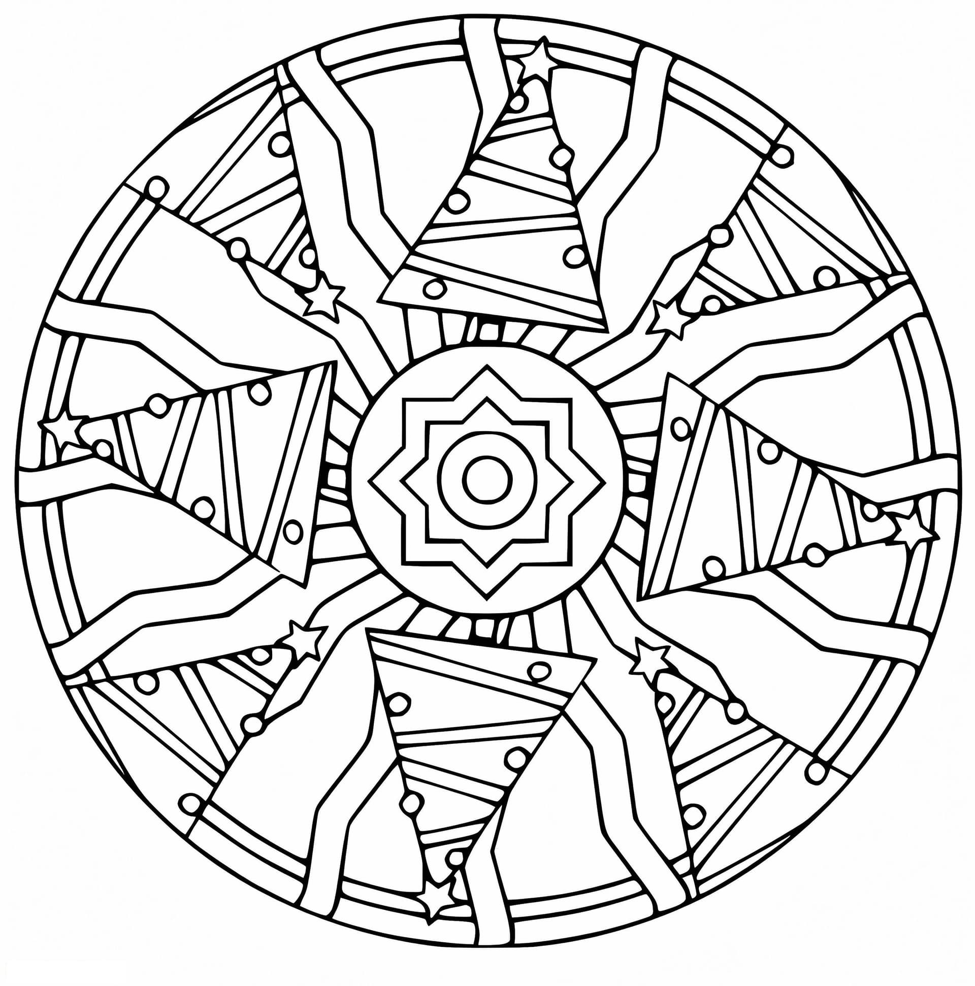 Рождественская Мандала 17