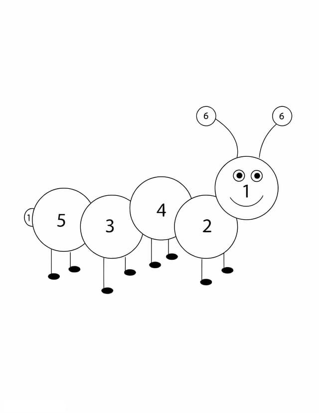 pictures.Caterpillar Color By Number.title