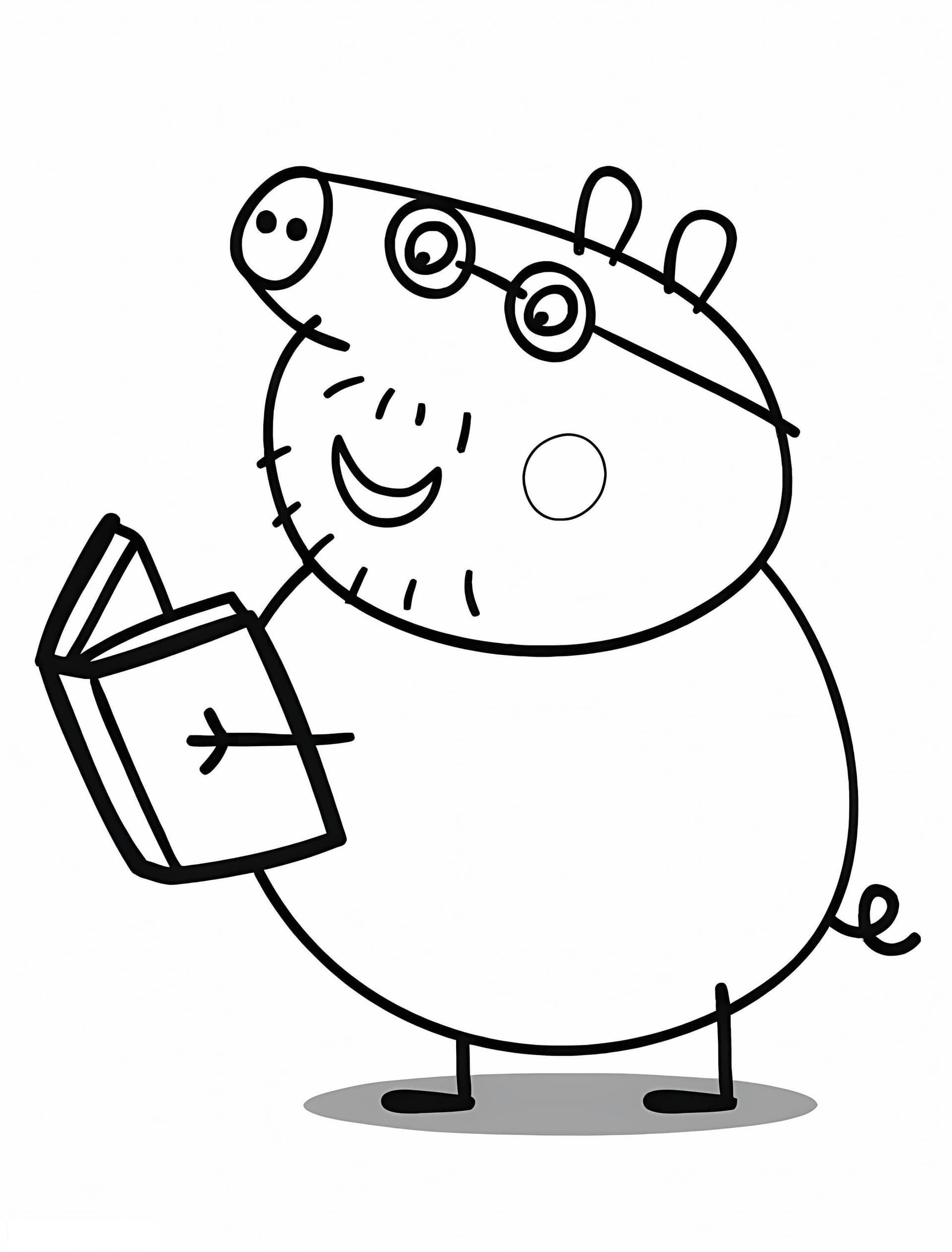 Daddy Pig Reads A Book