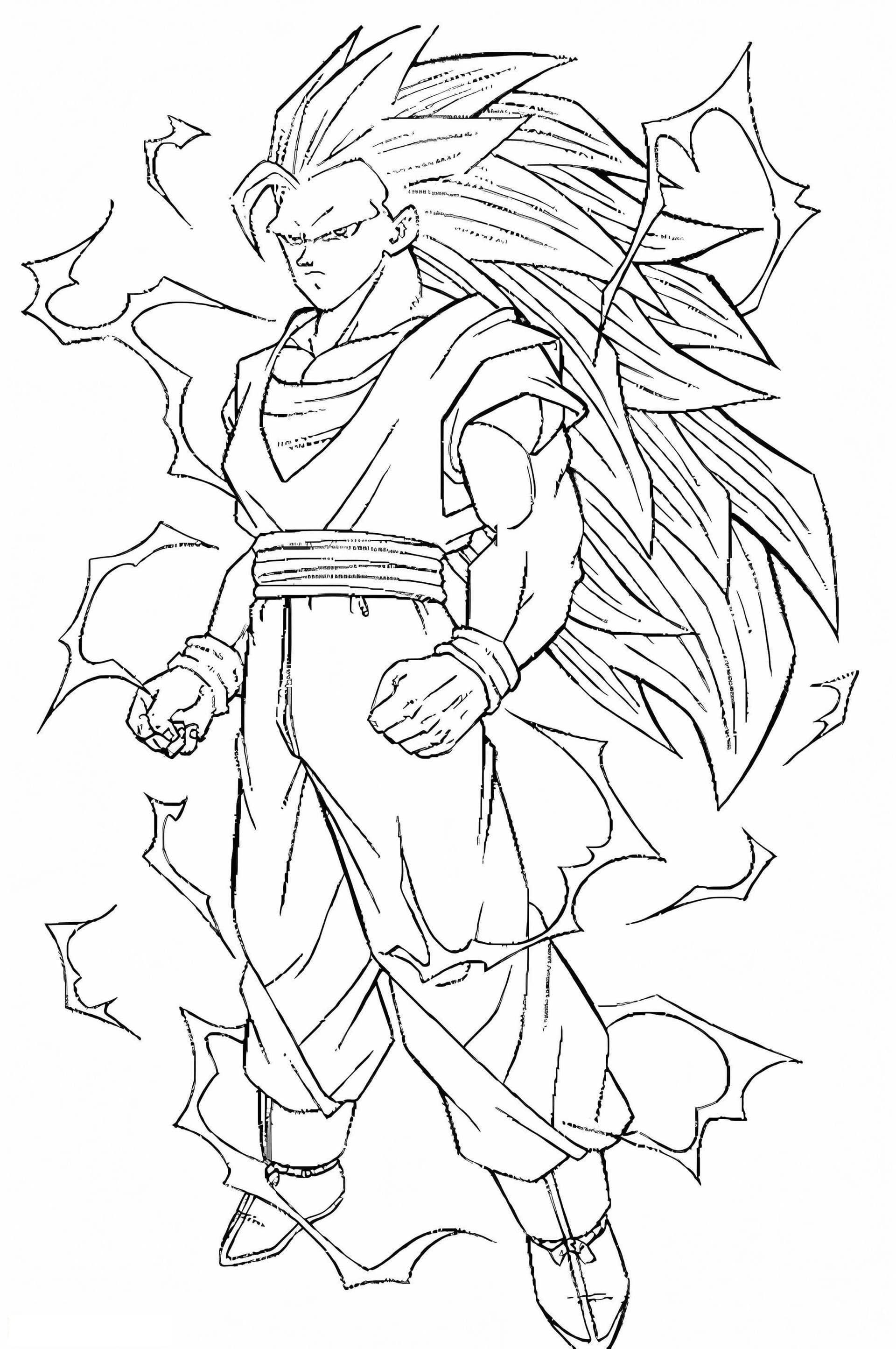 Zeichnung Goku Ssj3