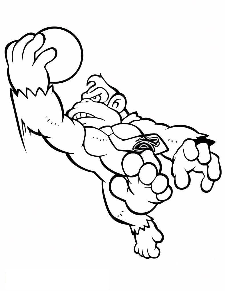 Donkey Kong Holding The Ball