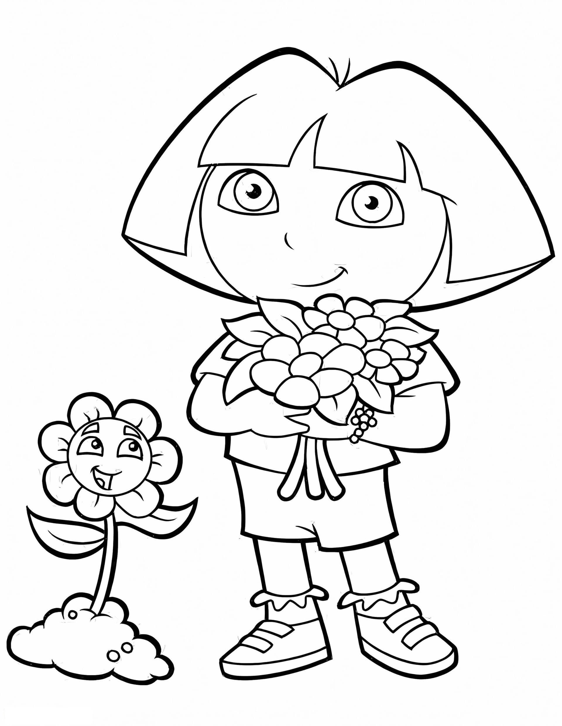 Dora And Flowers