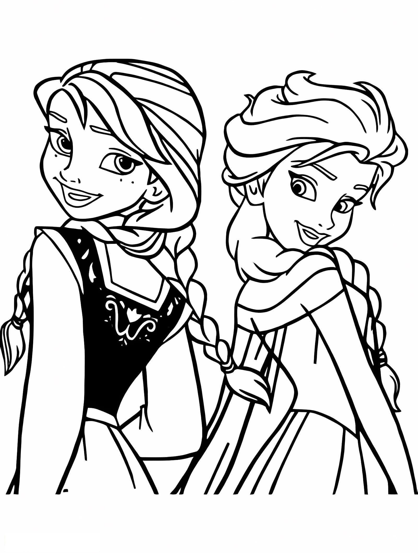Elsa und Anna in Disney