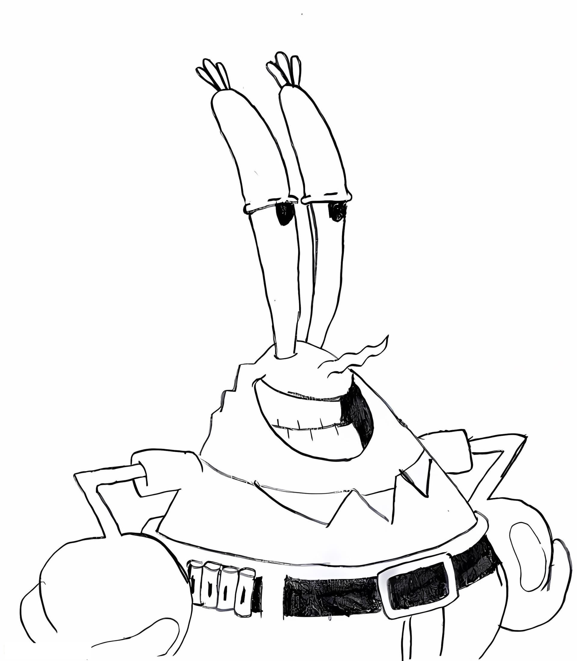 Gesicht Mr. Krabs