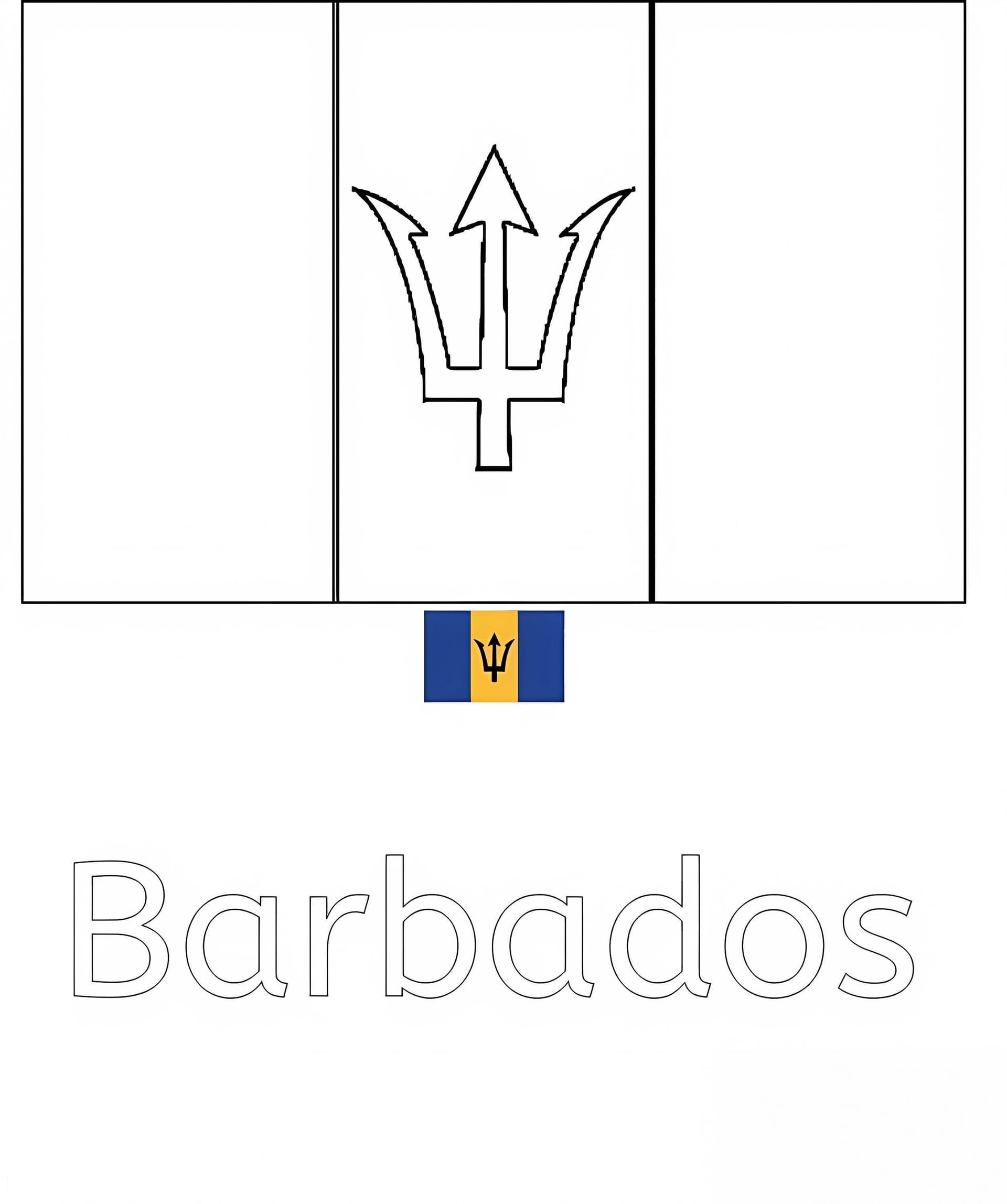 Flag Of Barbados 2