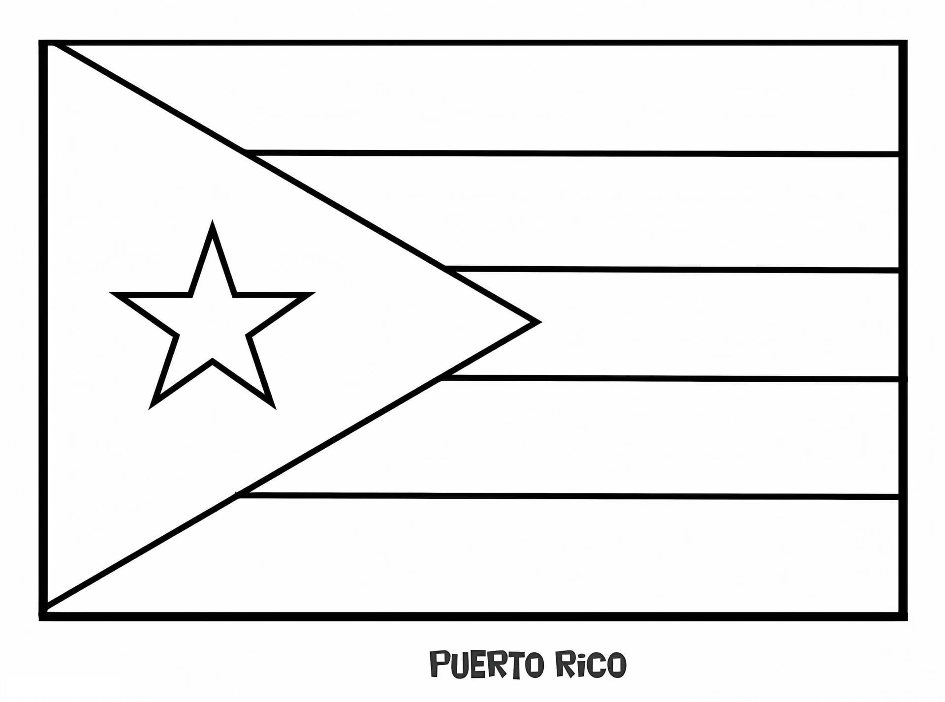 Flagge Von Puerto Rico