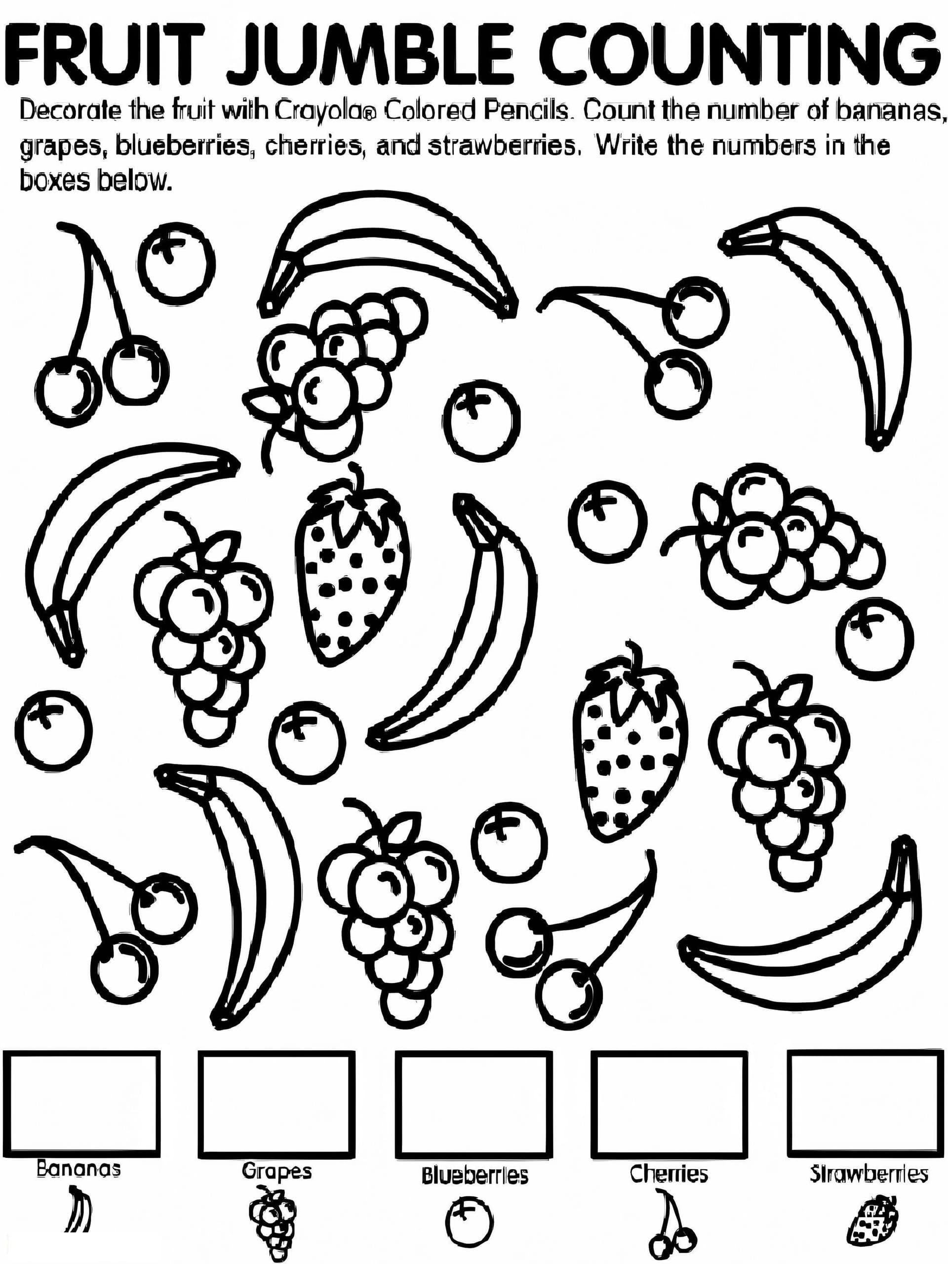 Fruit Jumble Counting