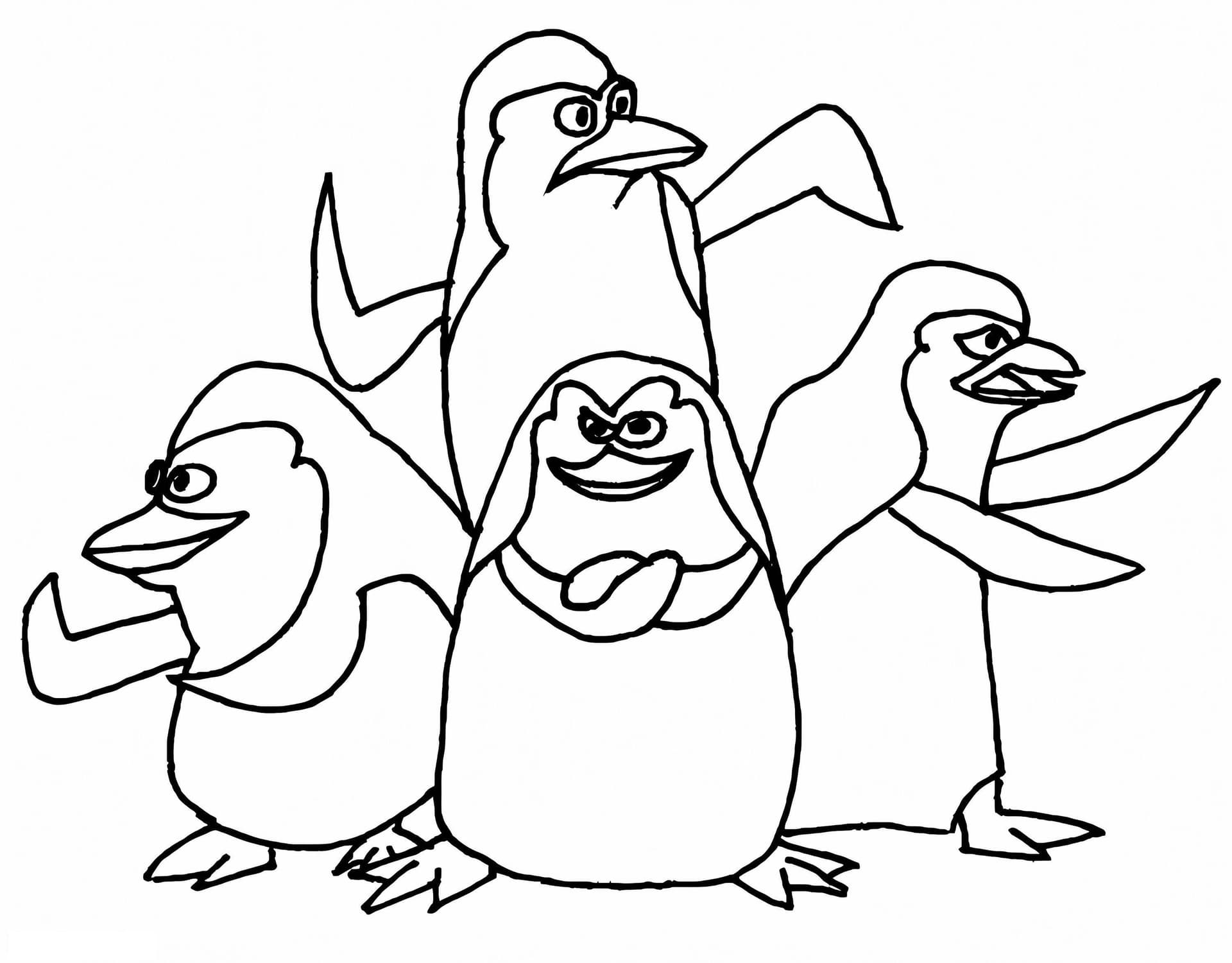 Funny Penguins Of Madagascar
