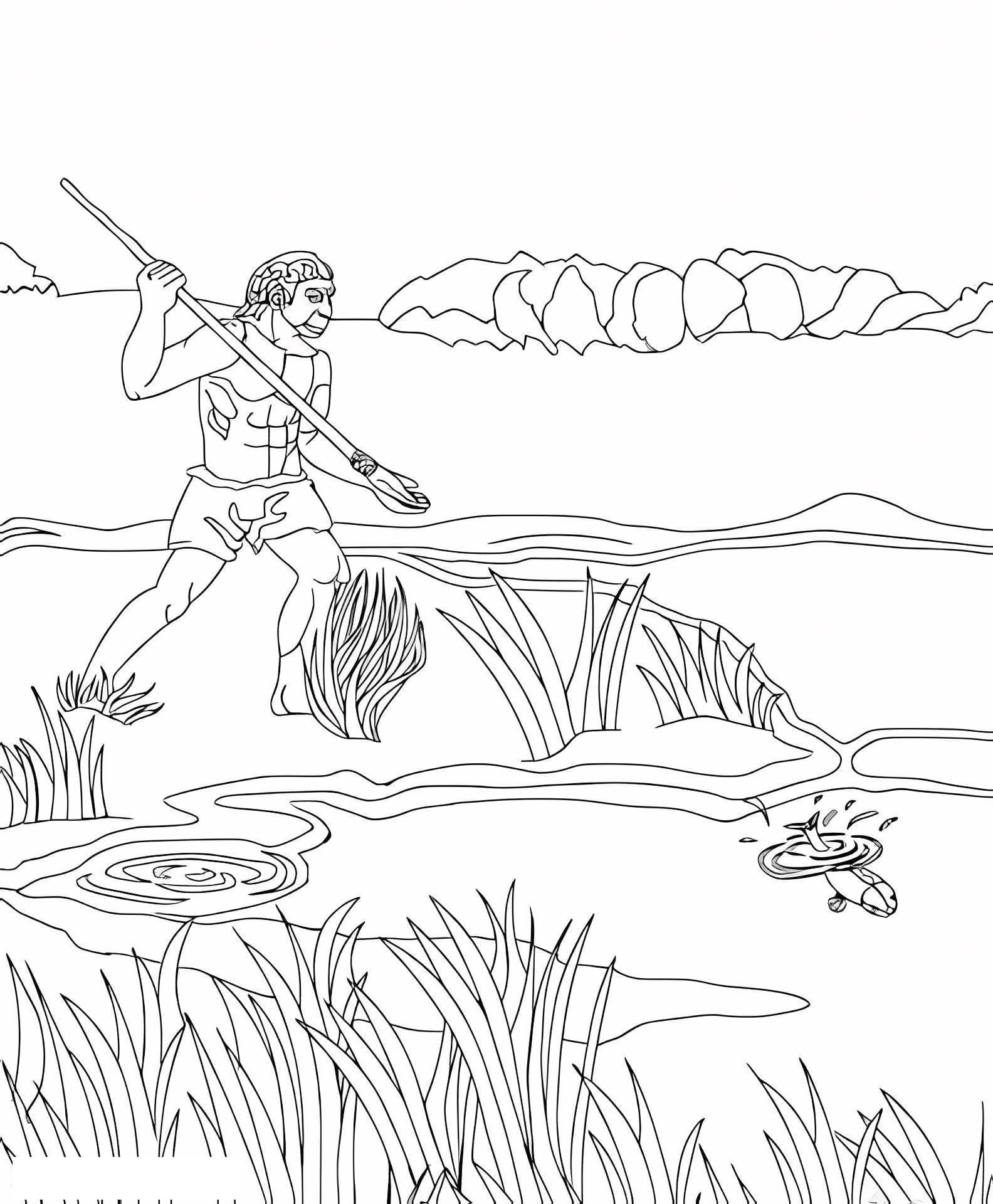 Primitive People Fishing