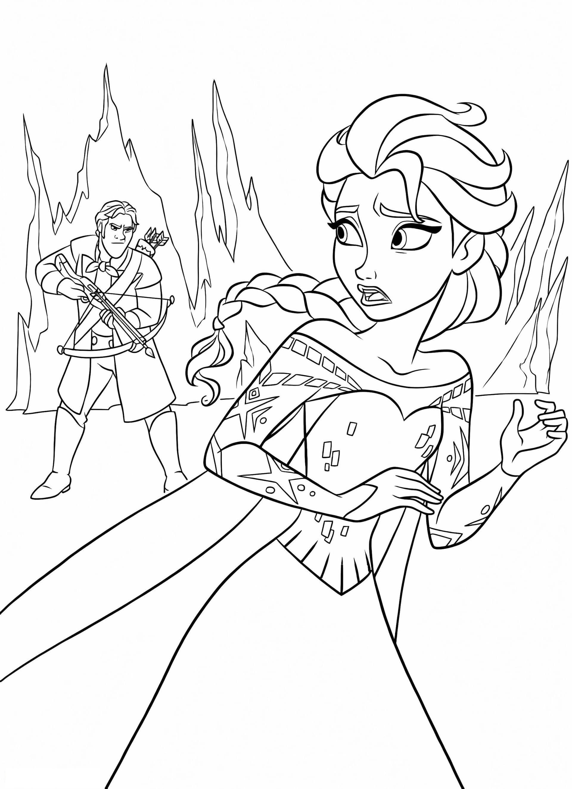 Hans Arttacking Elsa