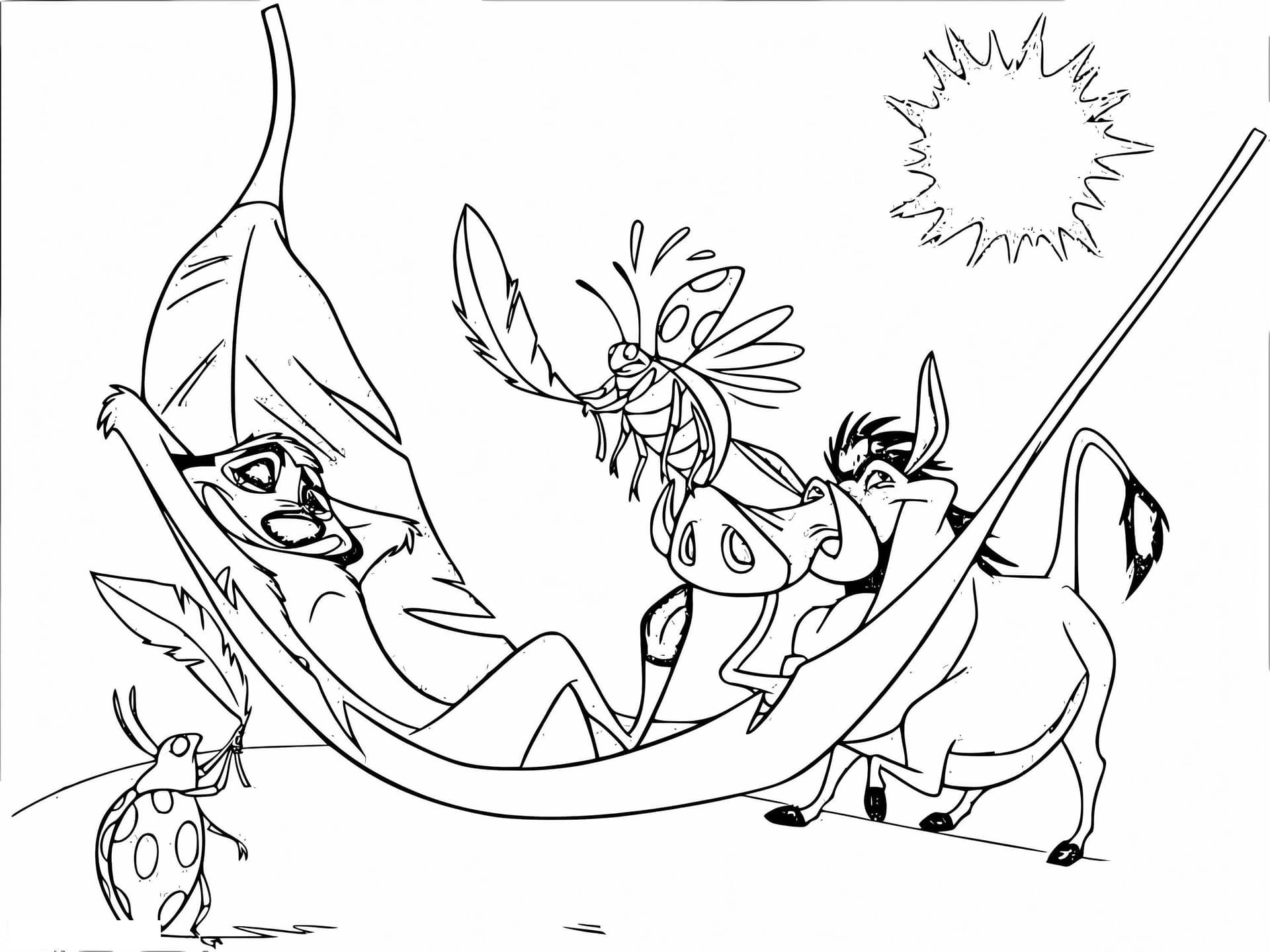 Happy Timon And Pumbaa