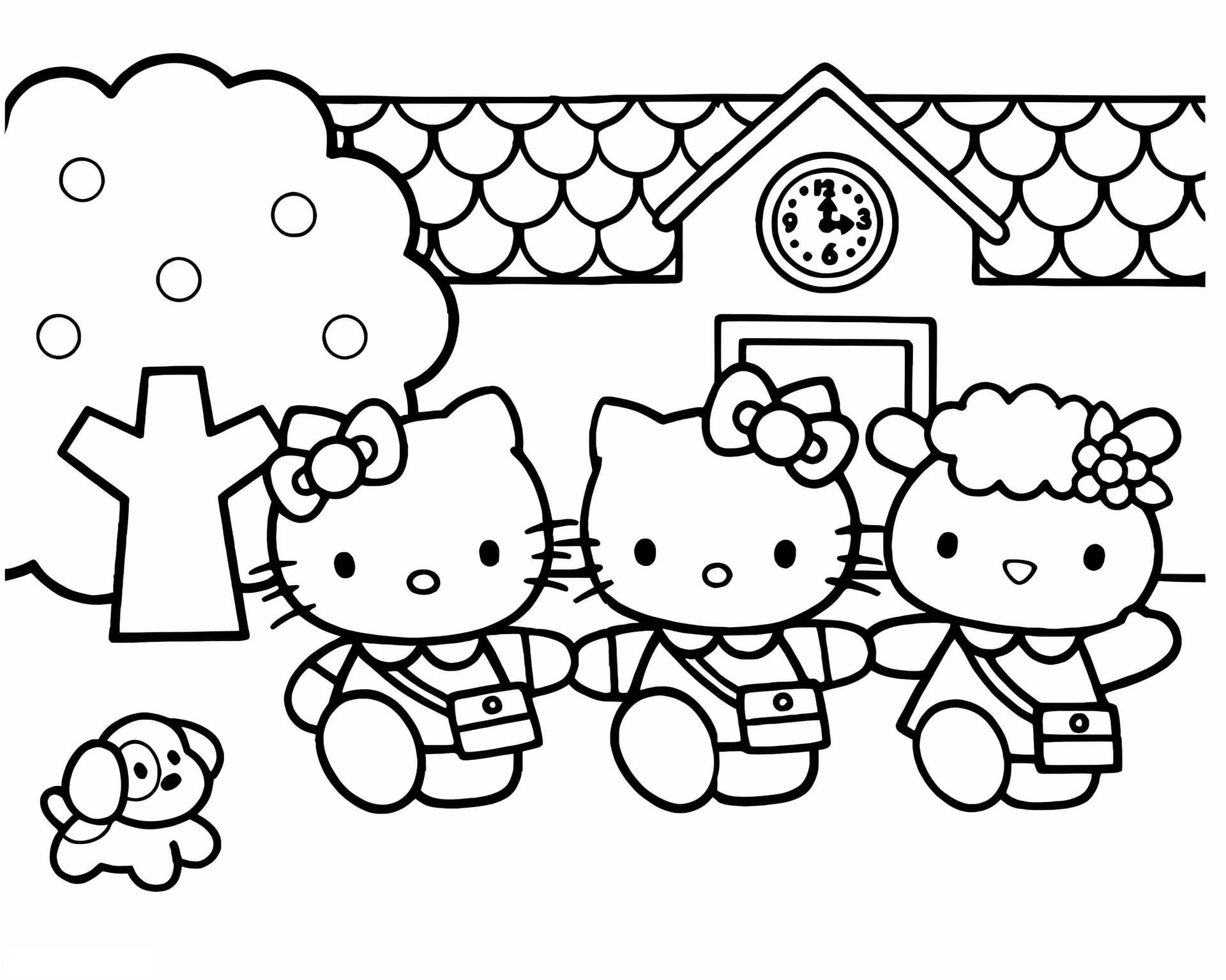 Hello Kitty And Her Friends Go To School
