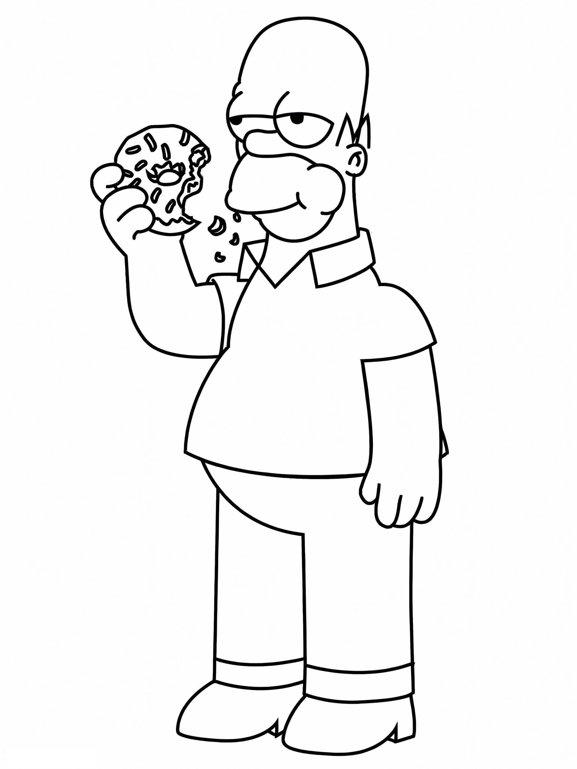 Homer Simpson Con Donut