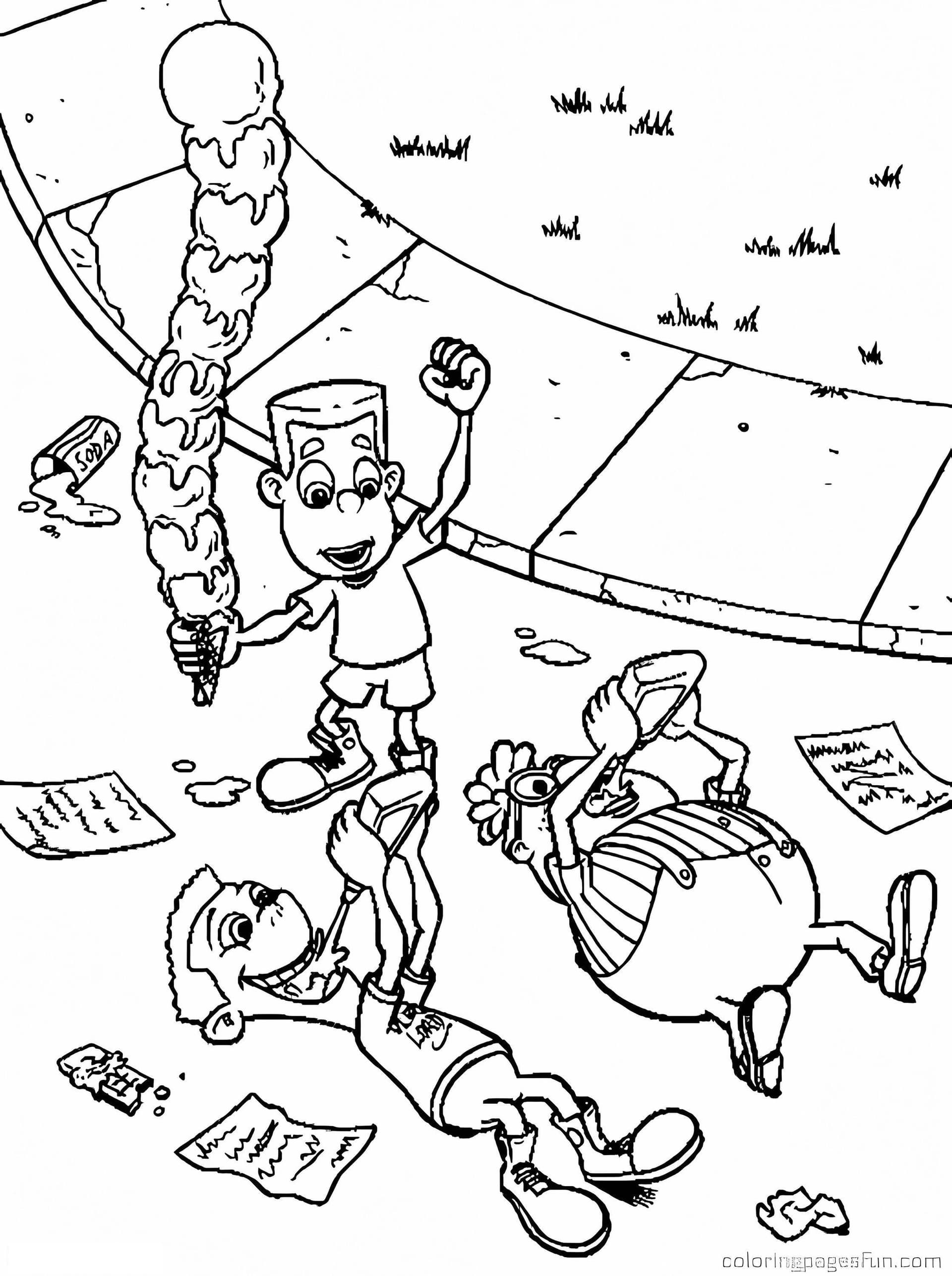 Jimmy Neutron With Friends