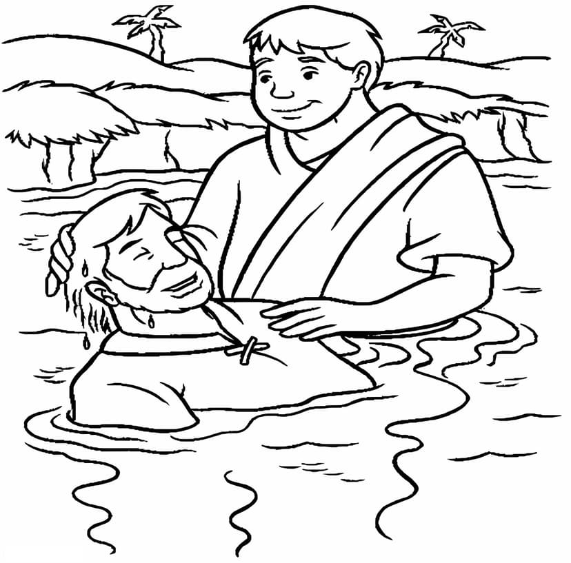 John The Baptist Coloring Page - Free Printable PDF for Kids