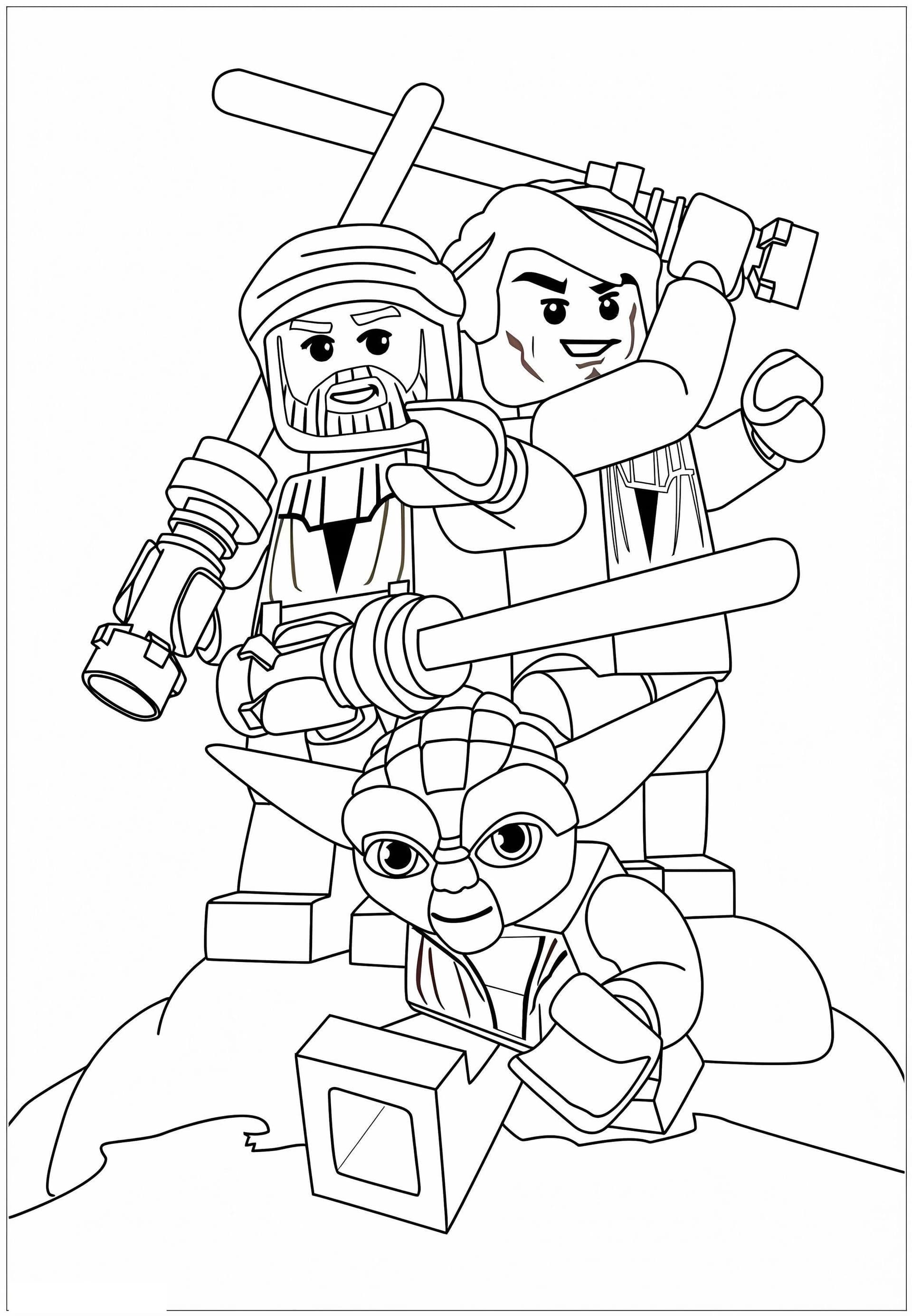 Lego Yoda und Freunde