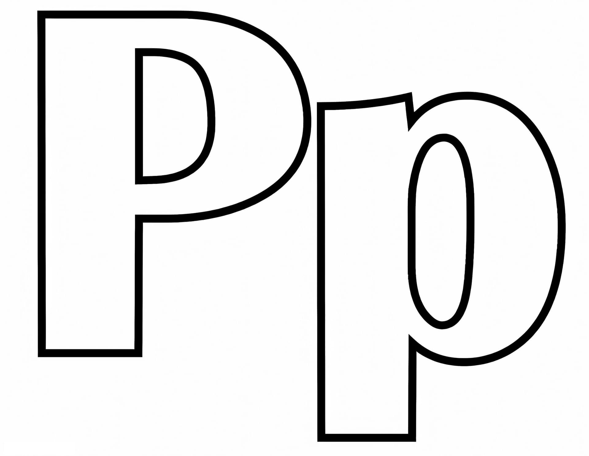 Letter P P