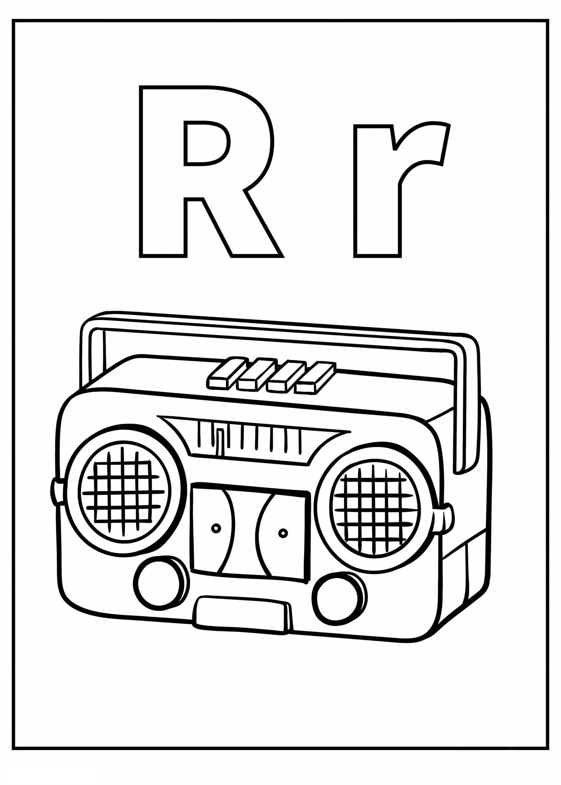 Letter R And Radio