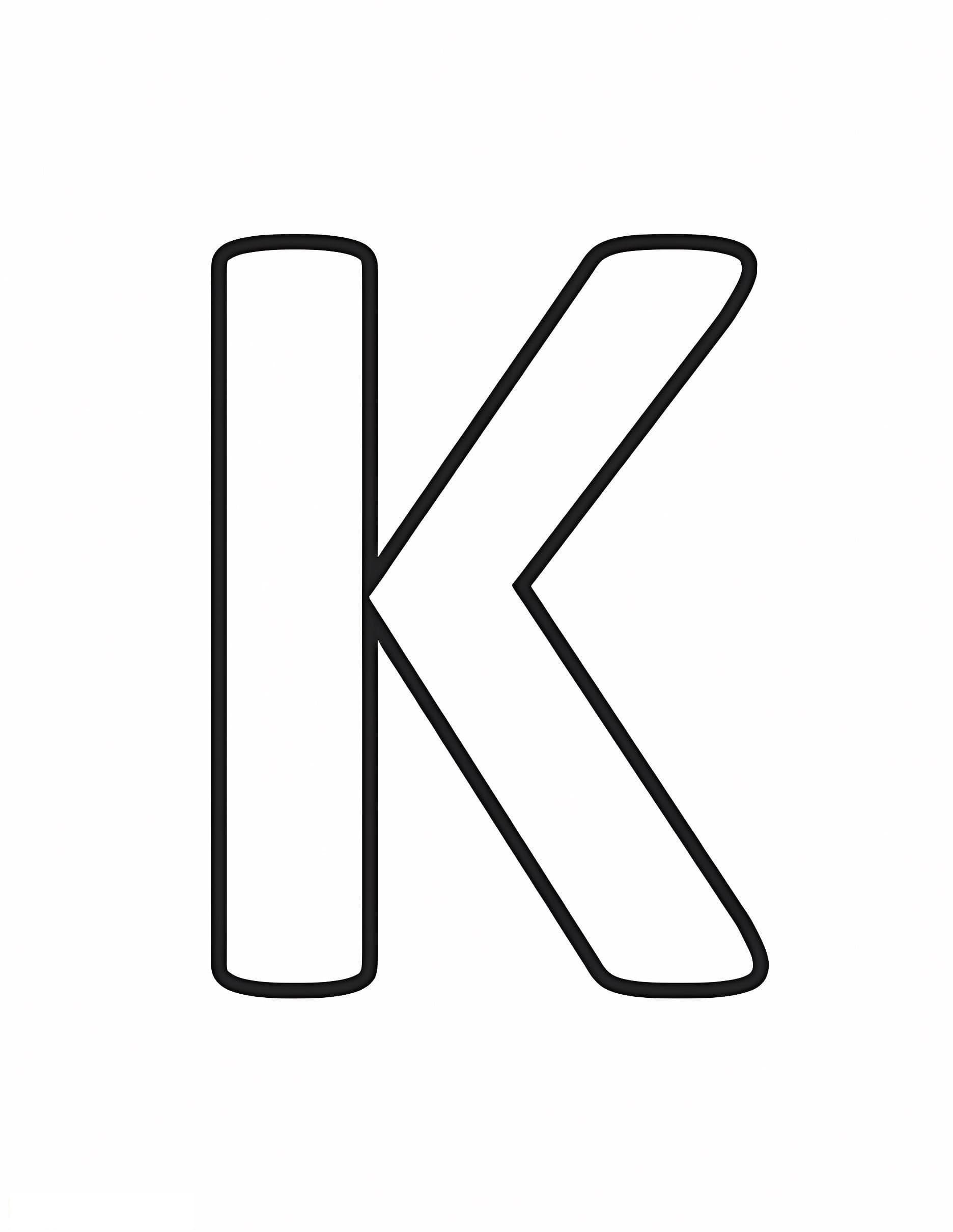 Simple Letter K