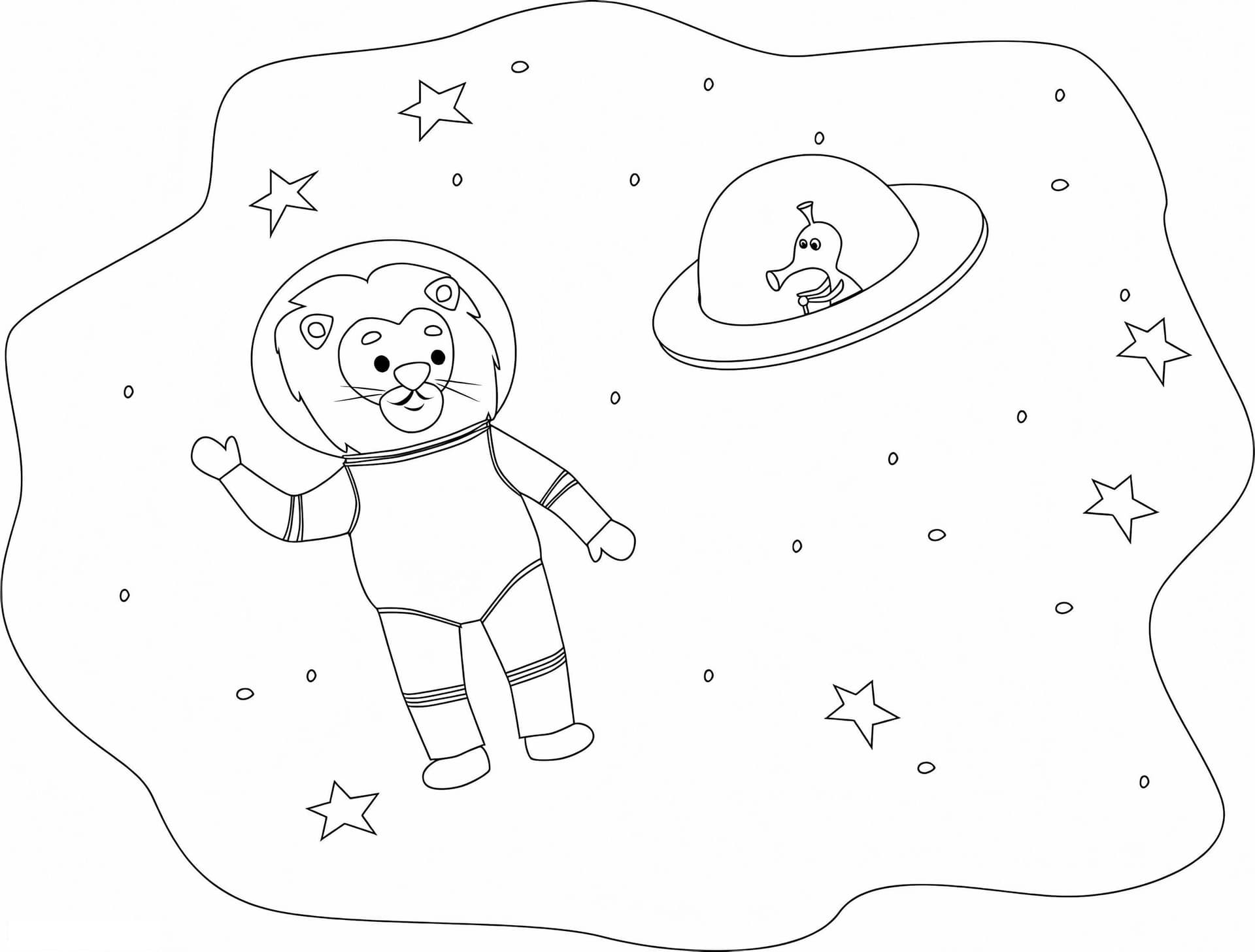 Lion In Space