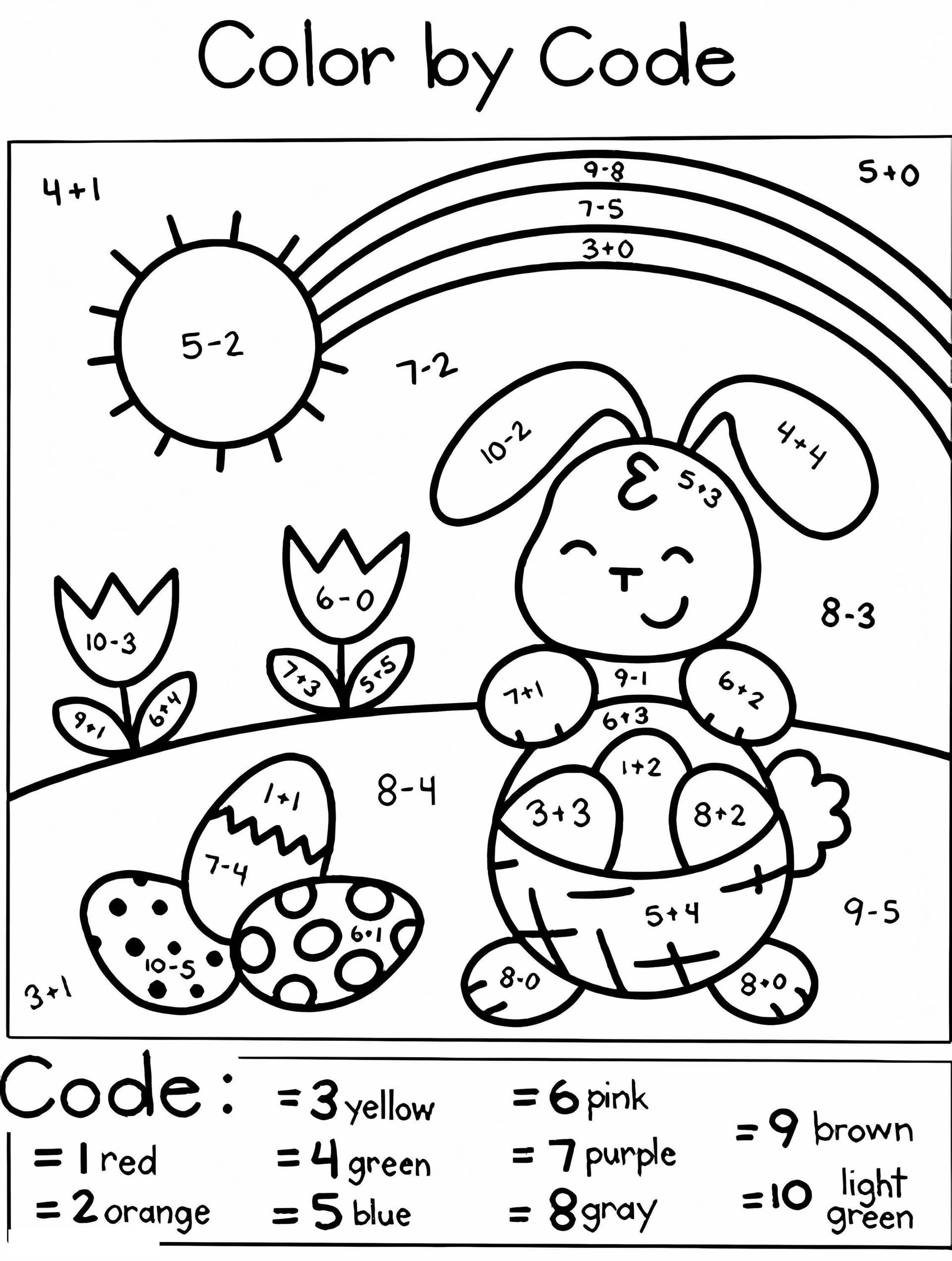 Schöner Osterhase Ausmalen Nach Zahlen