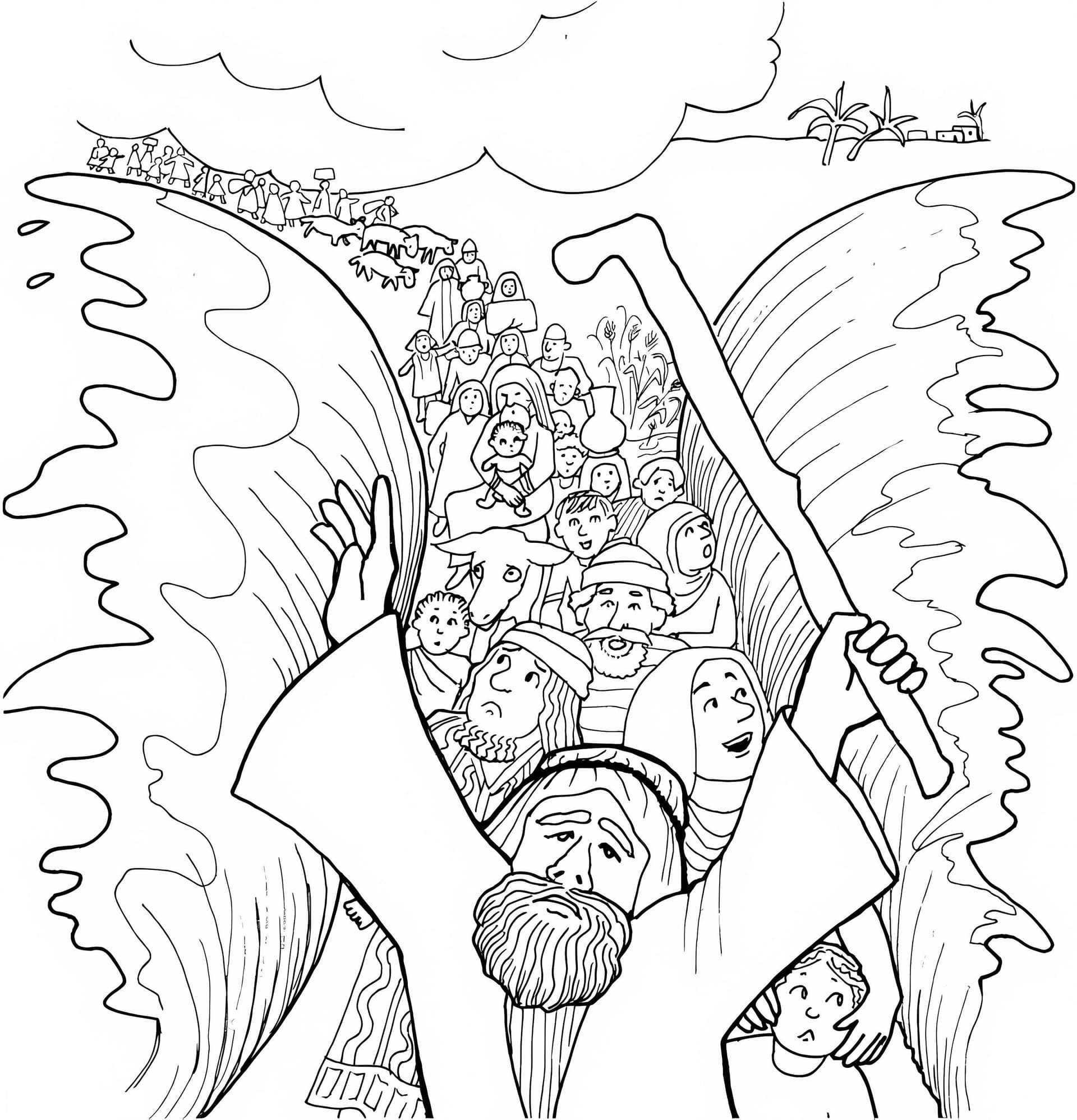 Moses Crossing The Red Sea