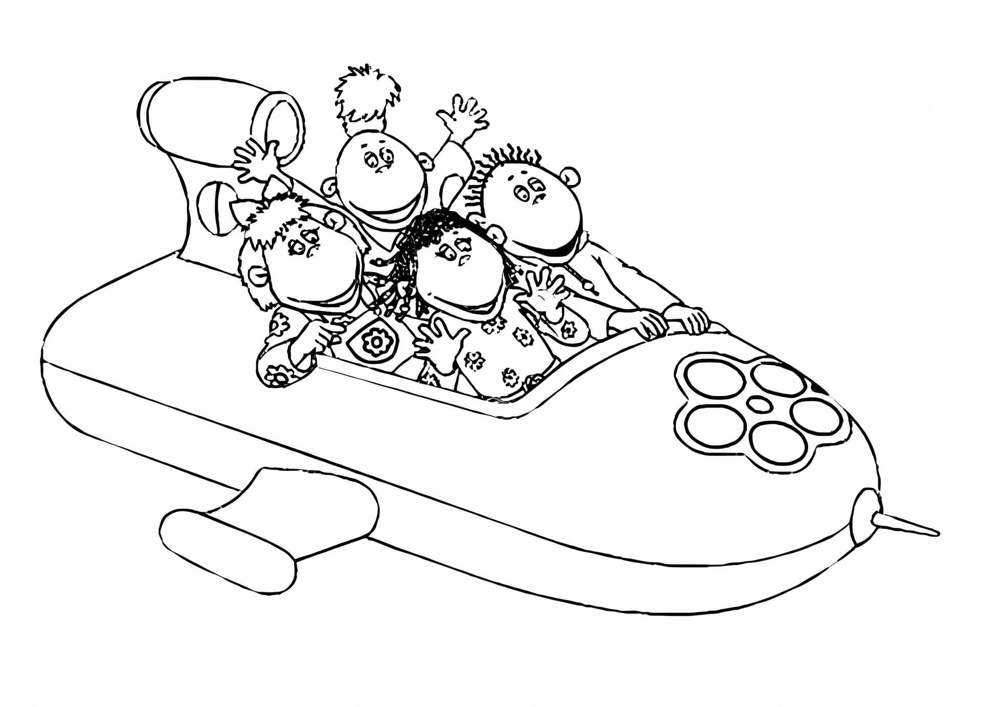 Твини едут на космическом корабле