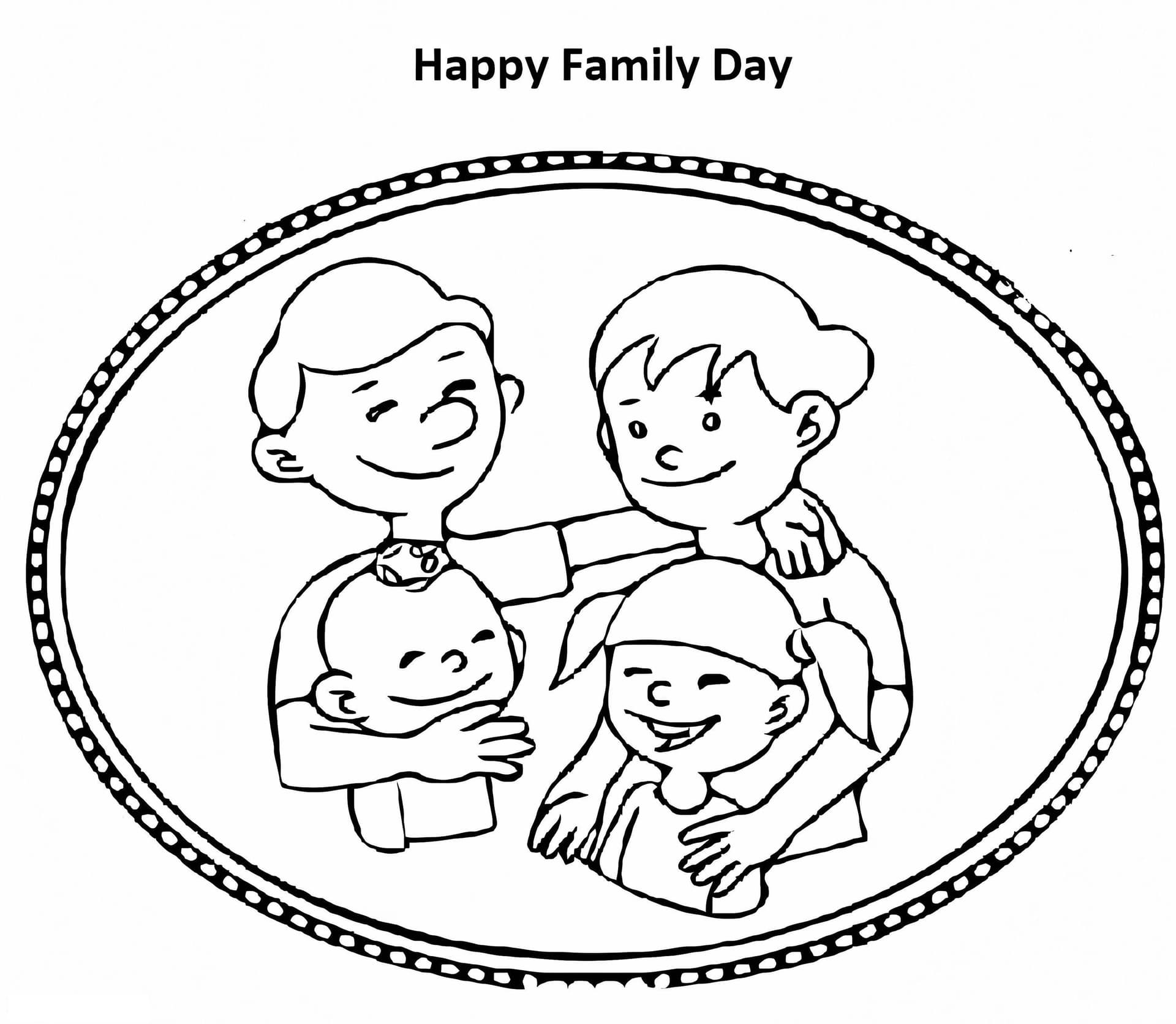 Print Happy Family Day