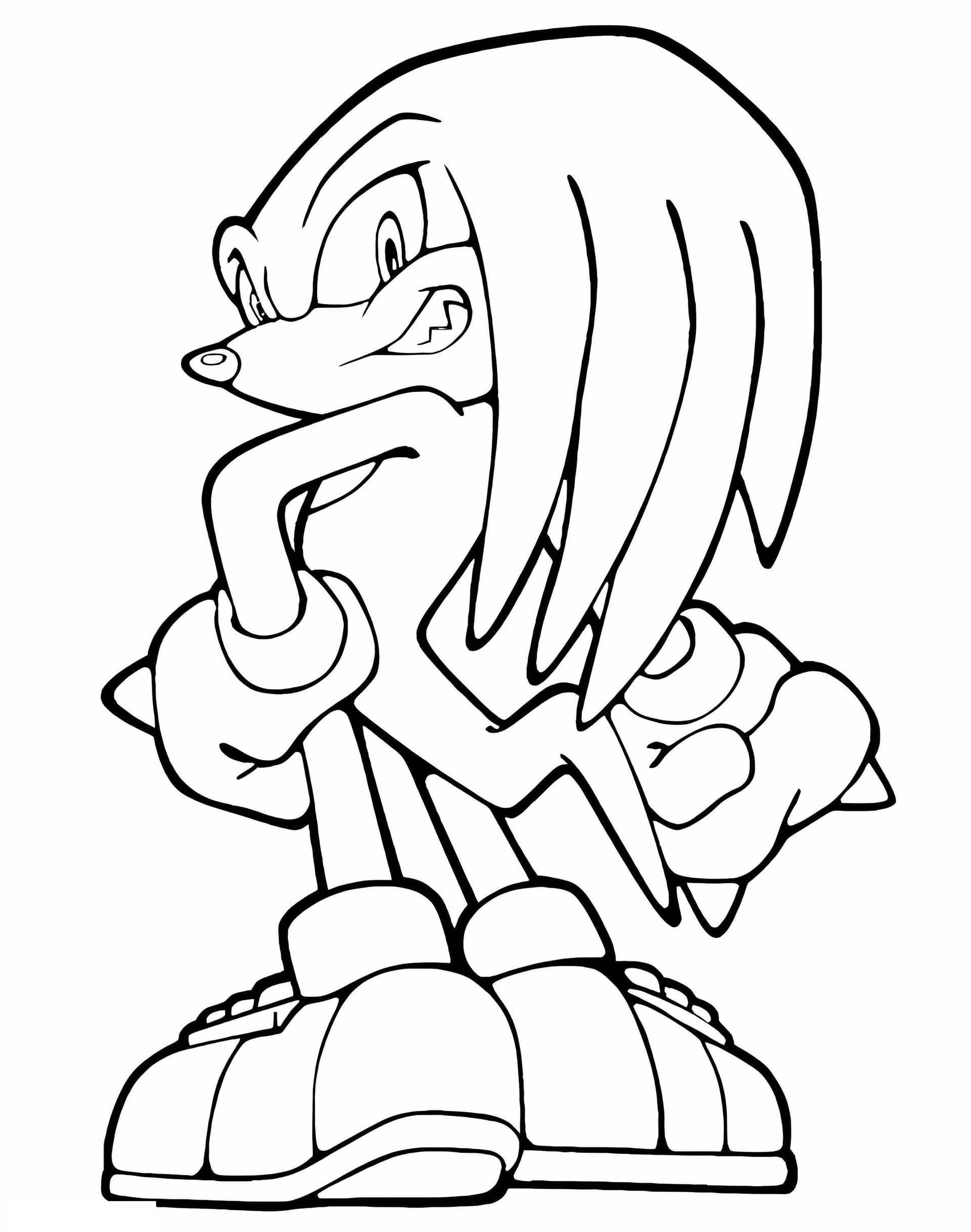 Print Knuckles The Echidna