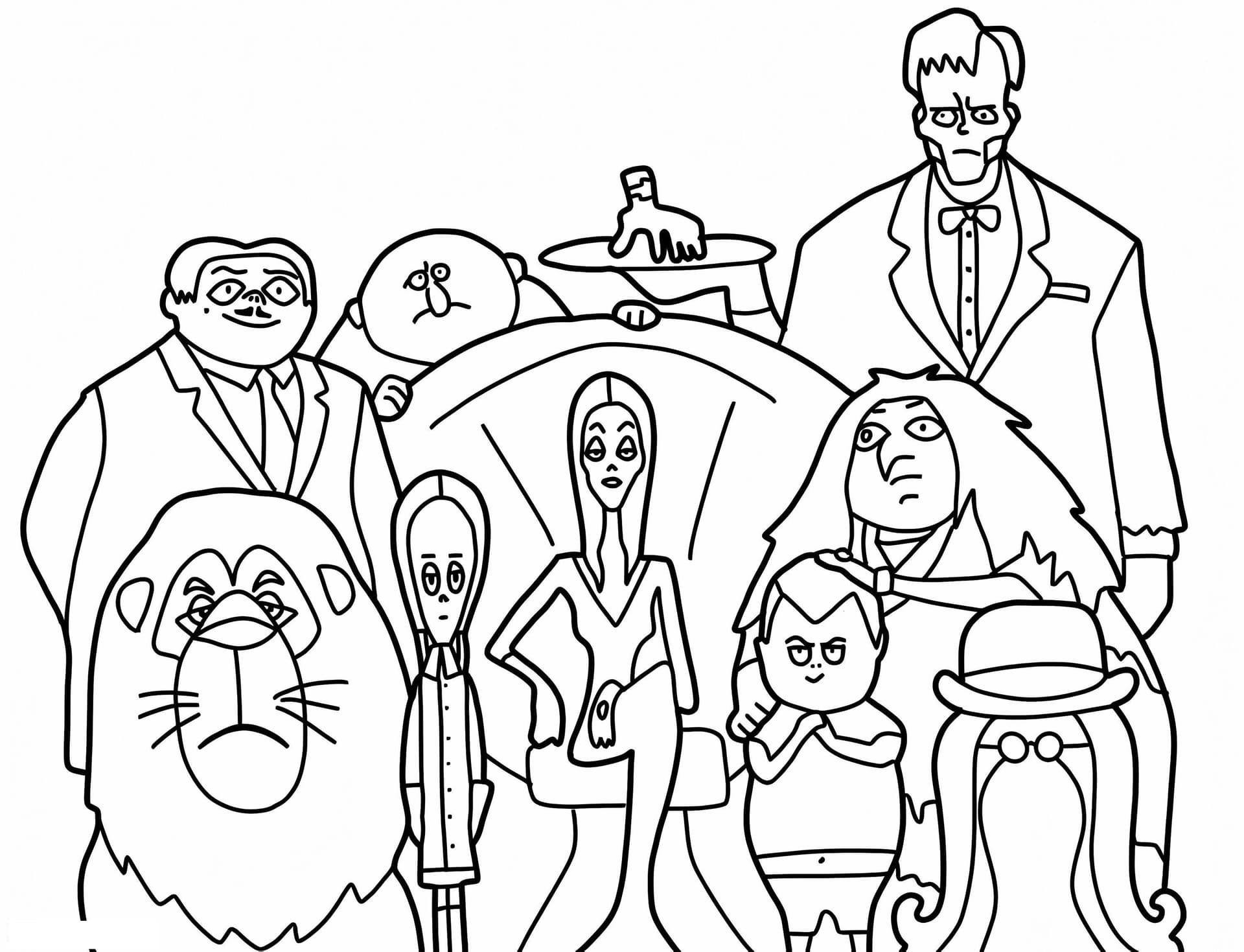 Print The Addams Family