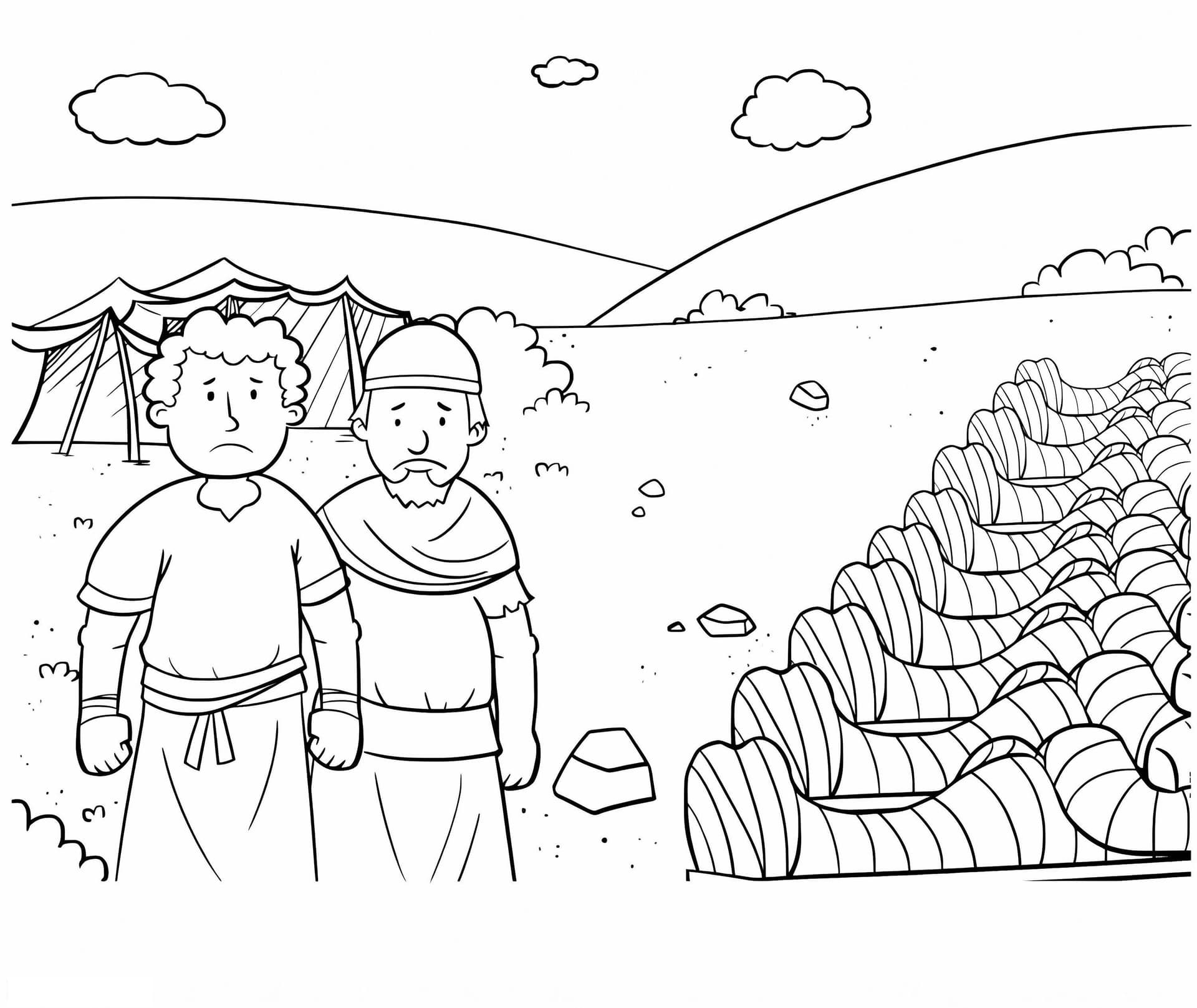 Giosuè e Caleb Stampabile