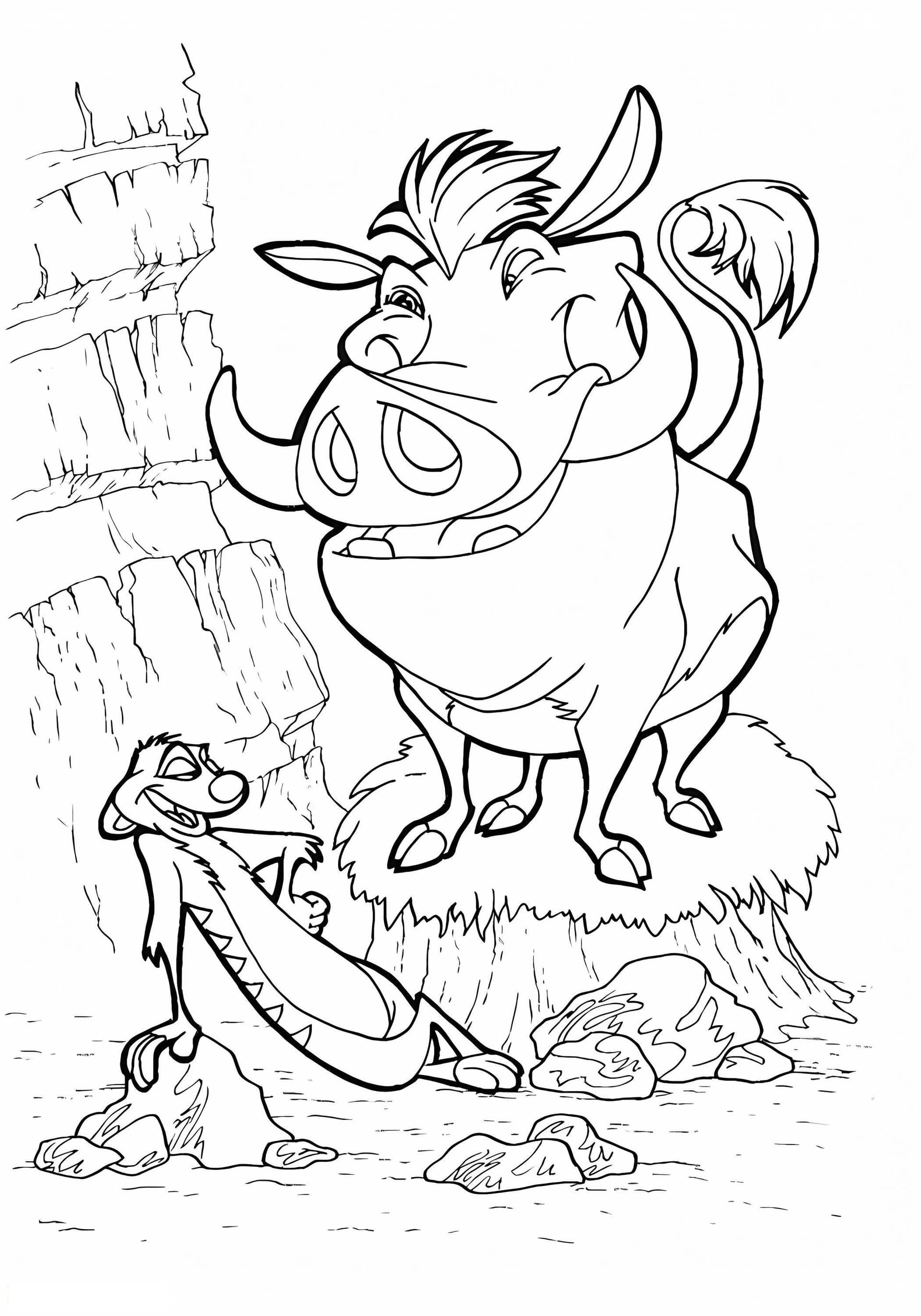 Printable Timon And Pumbaa