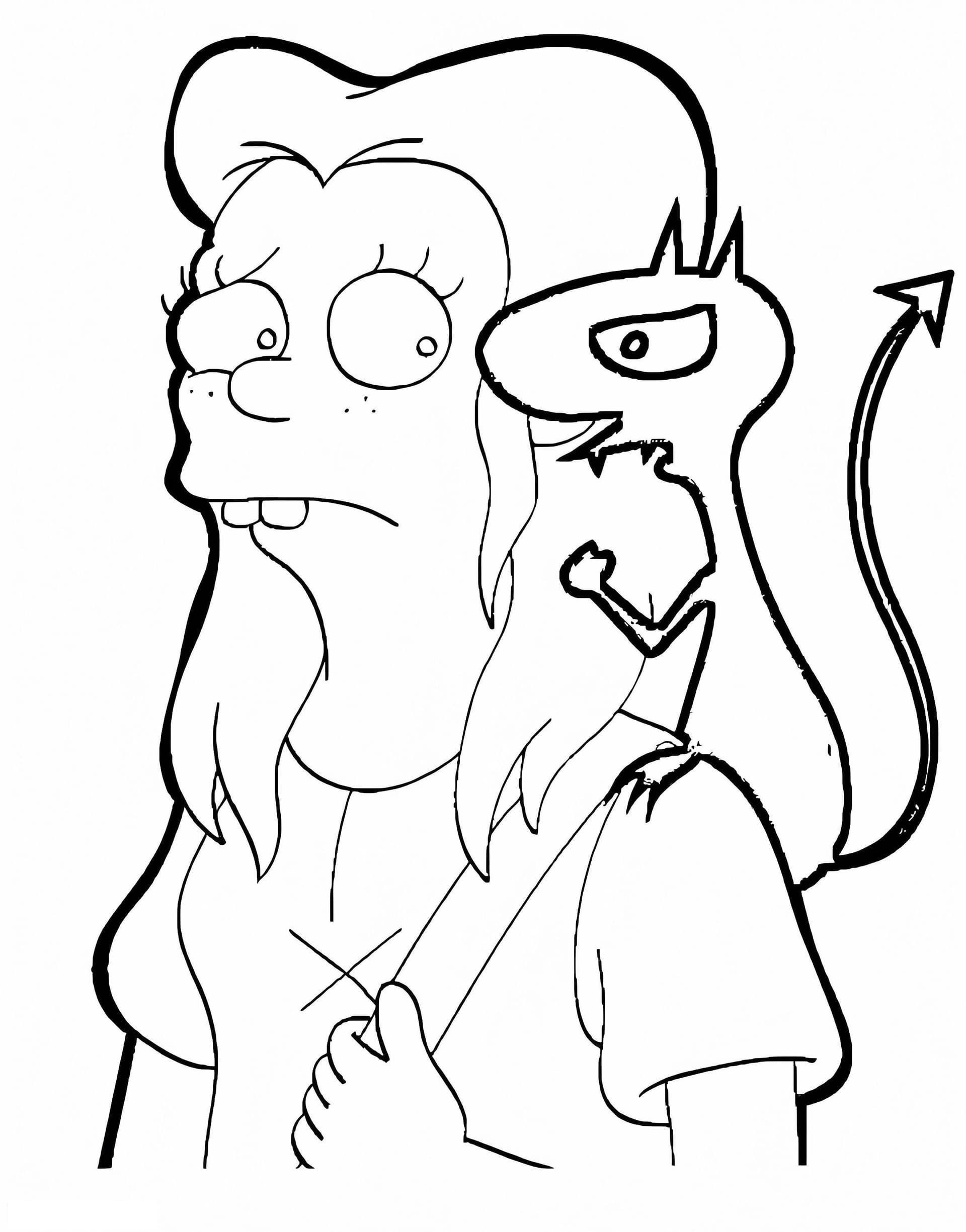 Queen Bean And Luci From Disenchantment
