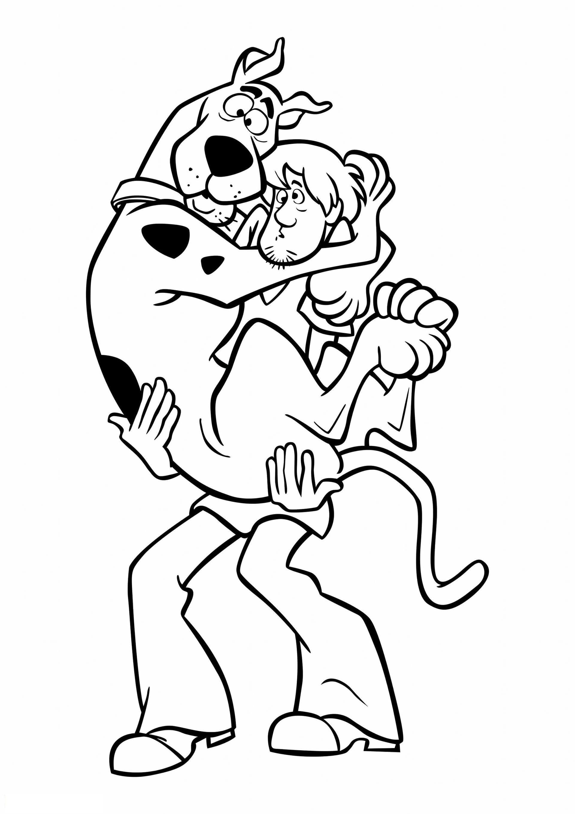 Scooby Doo In Arms Of Shaggy Rogers Scaled