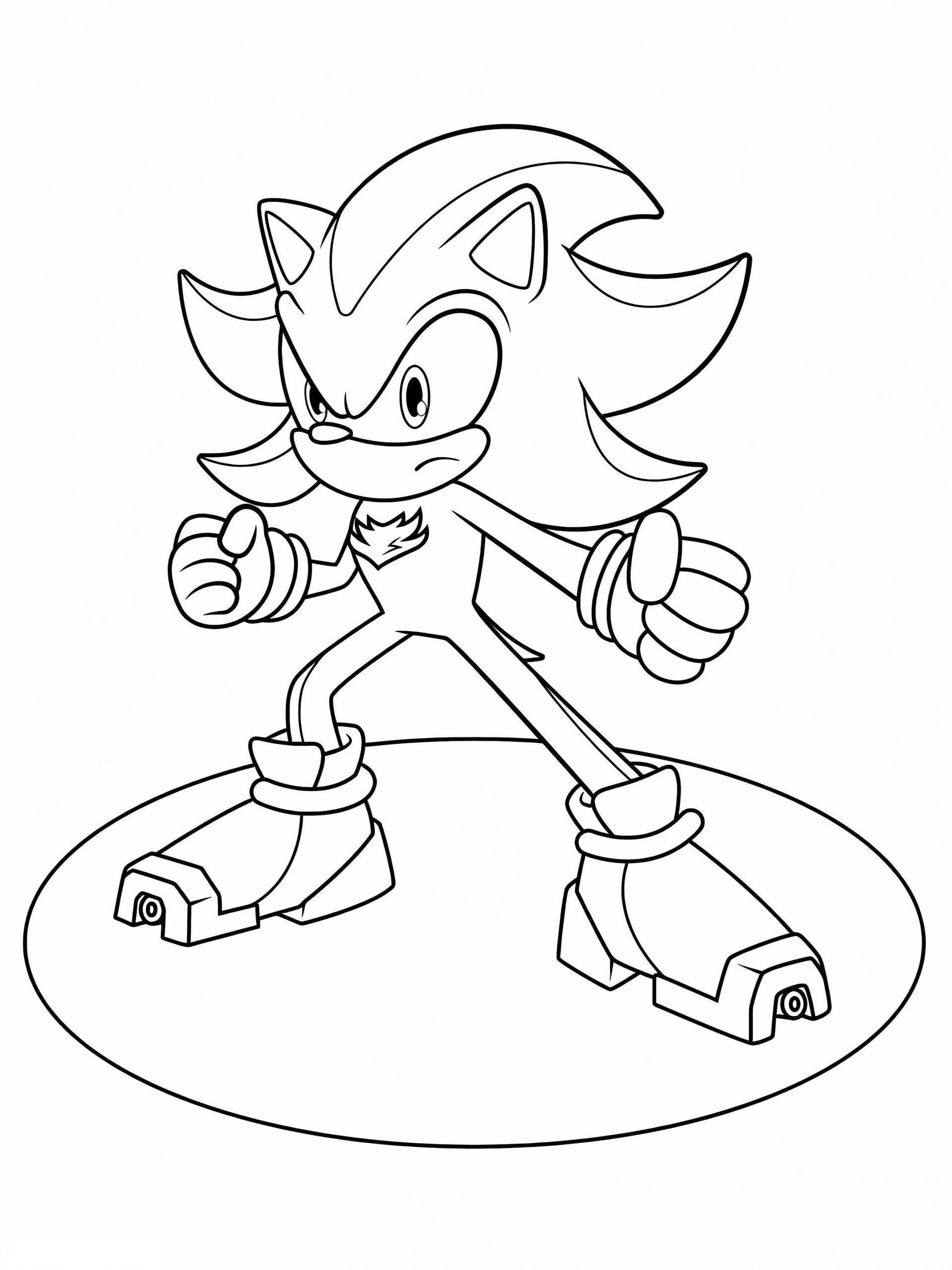 Shadow The Hedgehog To Print