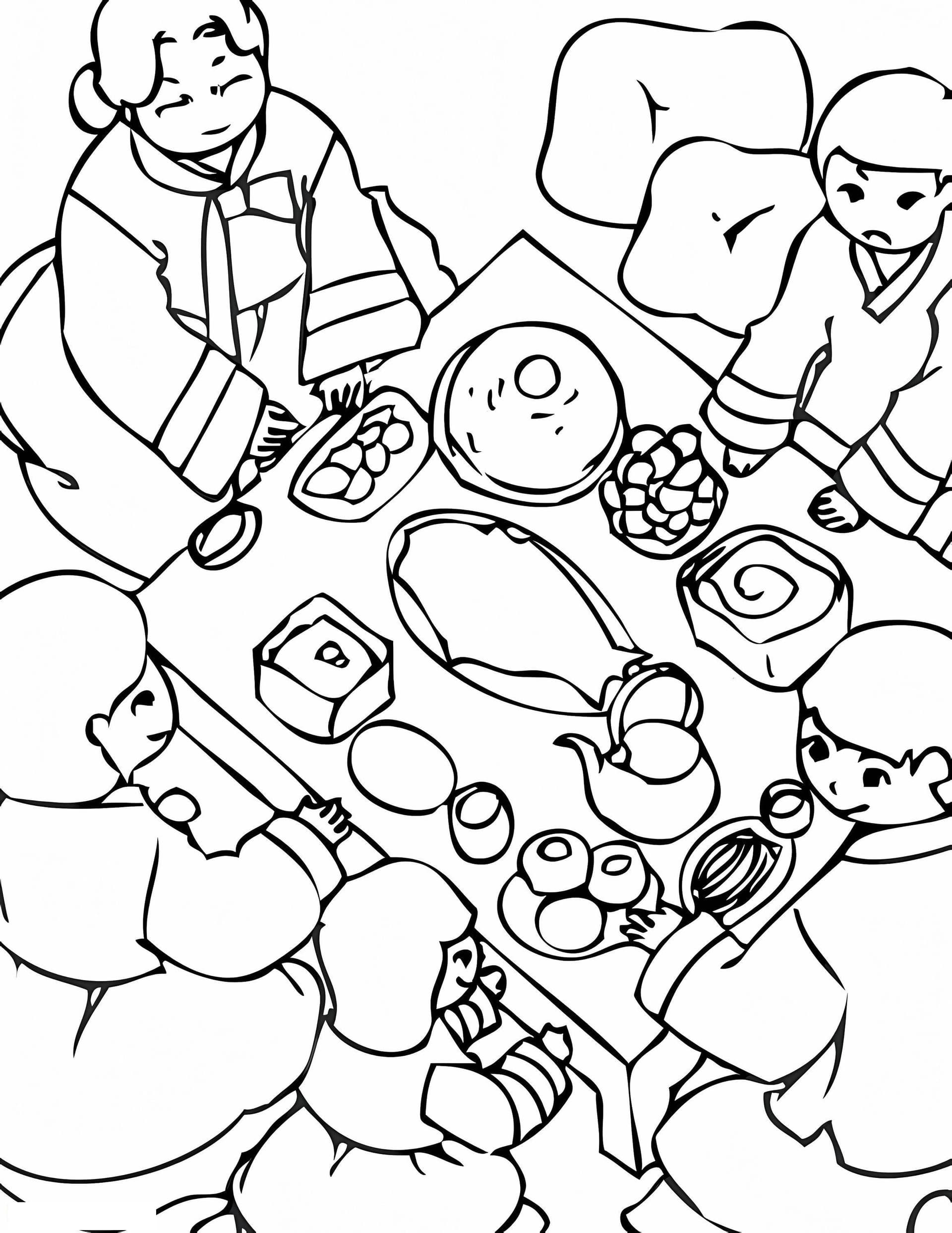 South Korean Family Meal