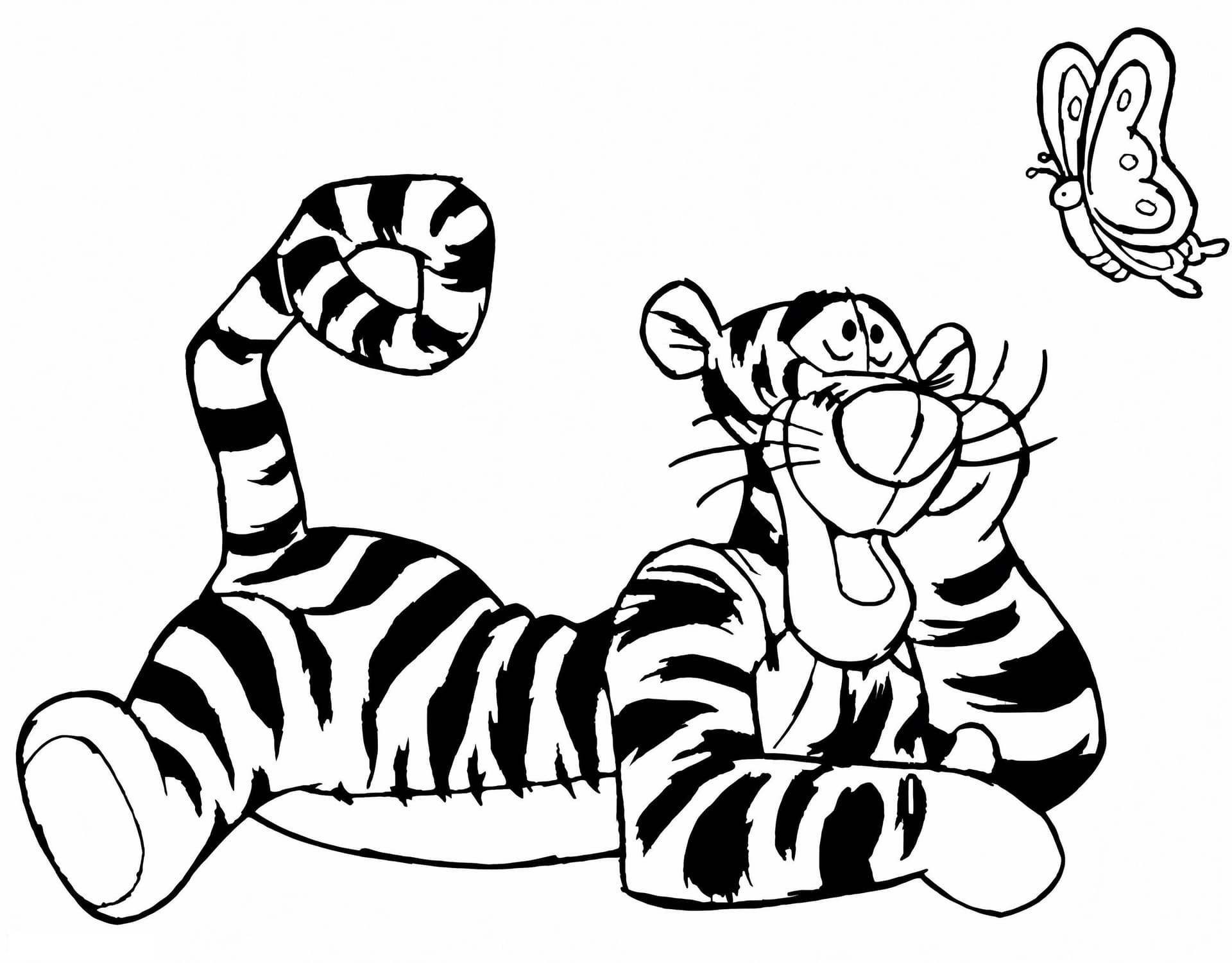 Tigger And Butterfly