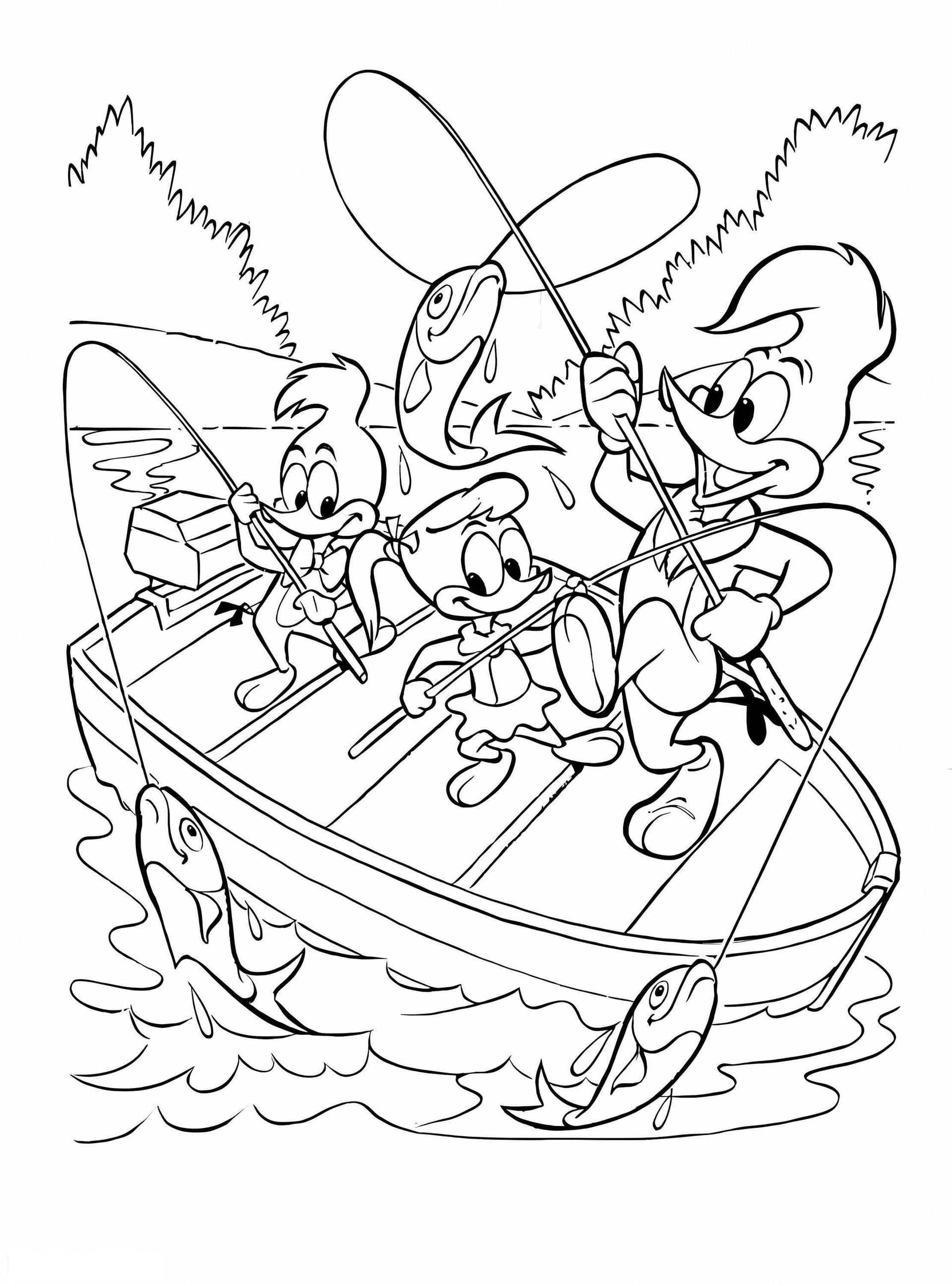 Woody And His Friends Go Fishing